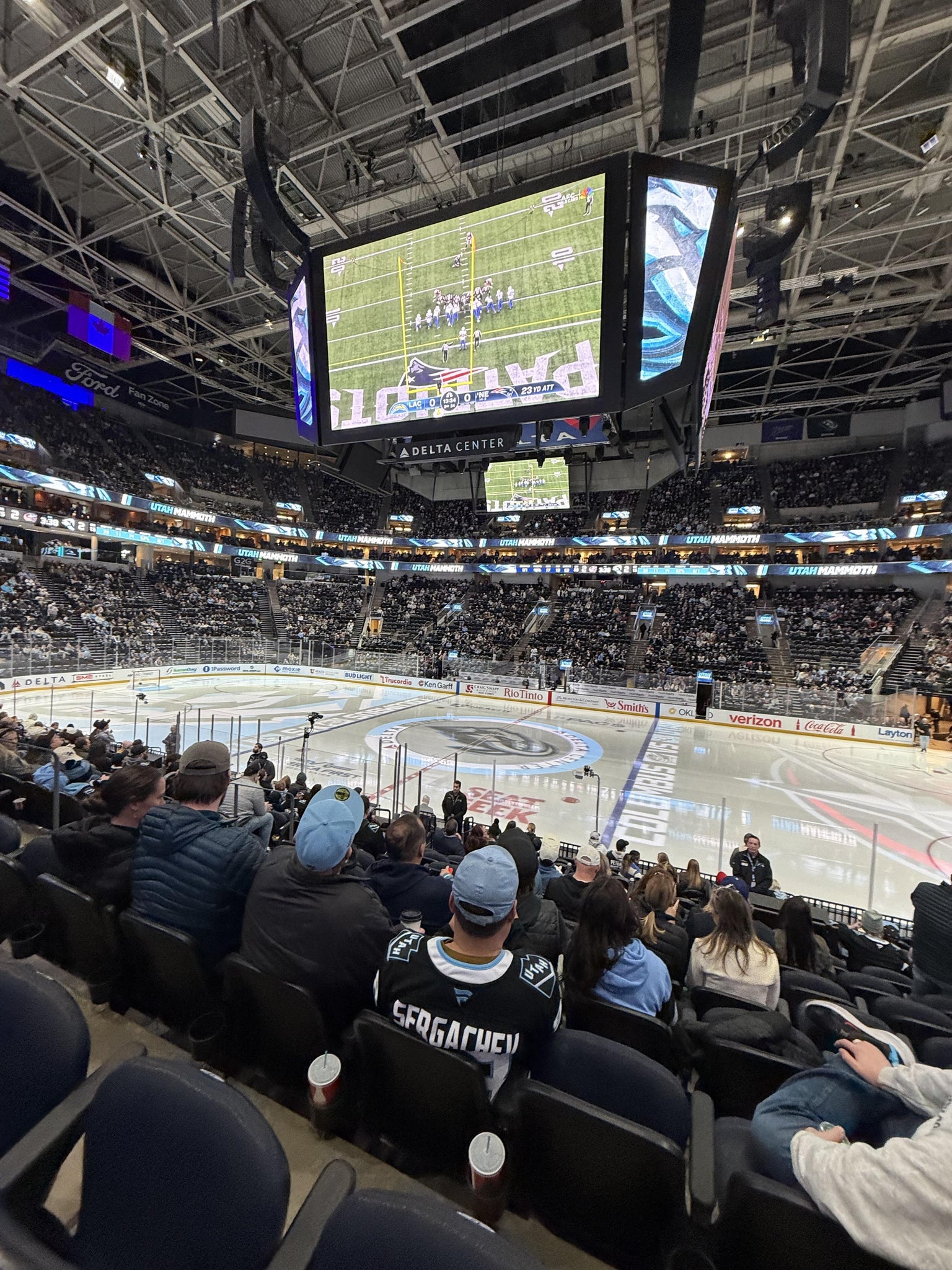 Real Fan View taken from Section 17 at Delta Center by Josh B