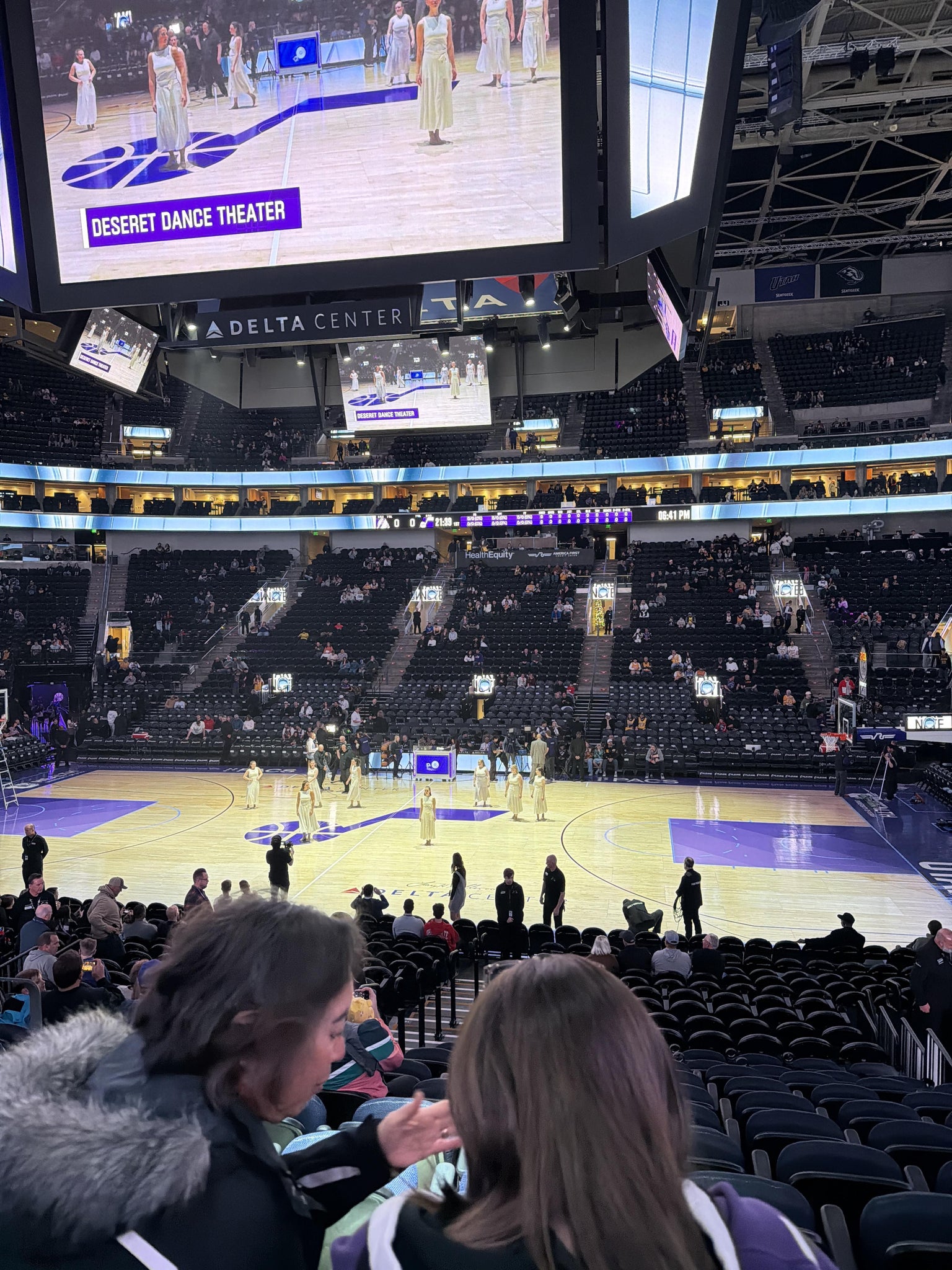 Real Fan View taken from Section 17 at Delta Center by Miguel C