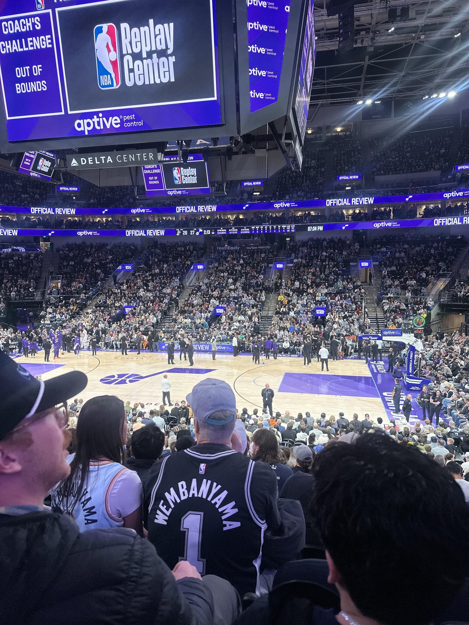 Real Fan View taken from Section 17 at Delta Center by Susana M