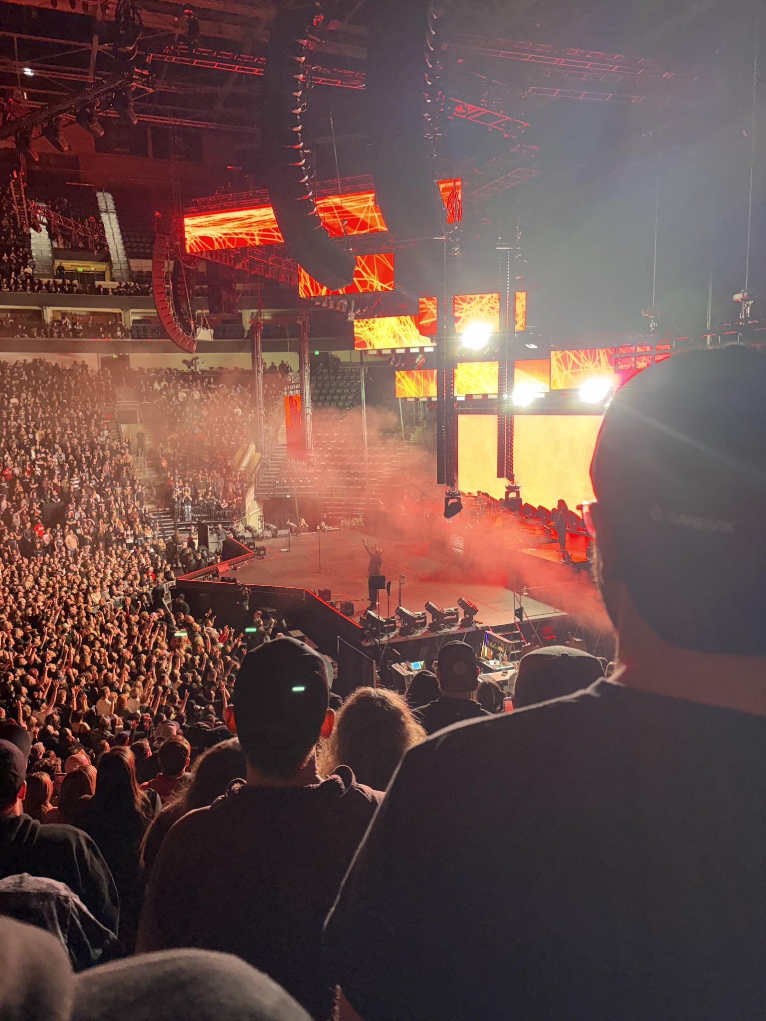 Real Fan View taken from Section 17 at Delta Center by Alexandria H