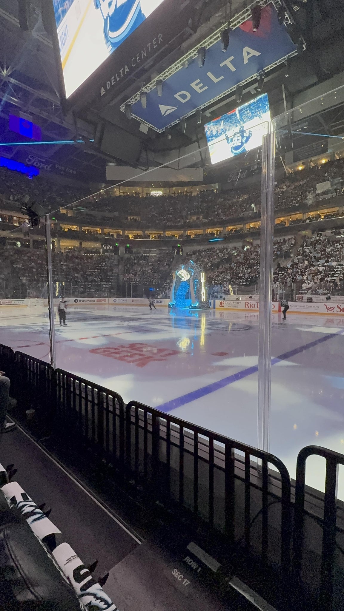Real Fan View taken from Section 17 at Delta Center by Christopher P