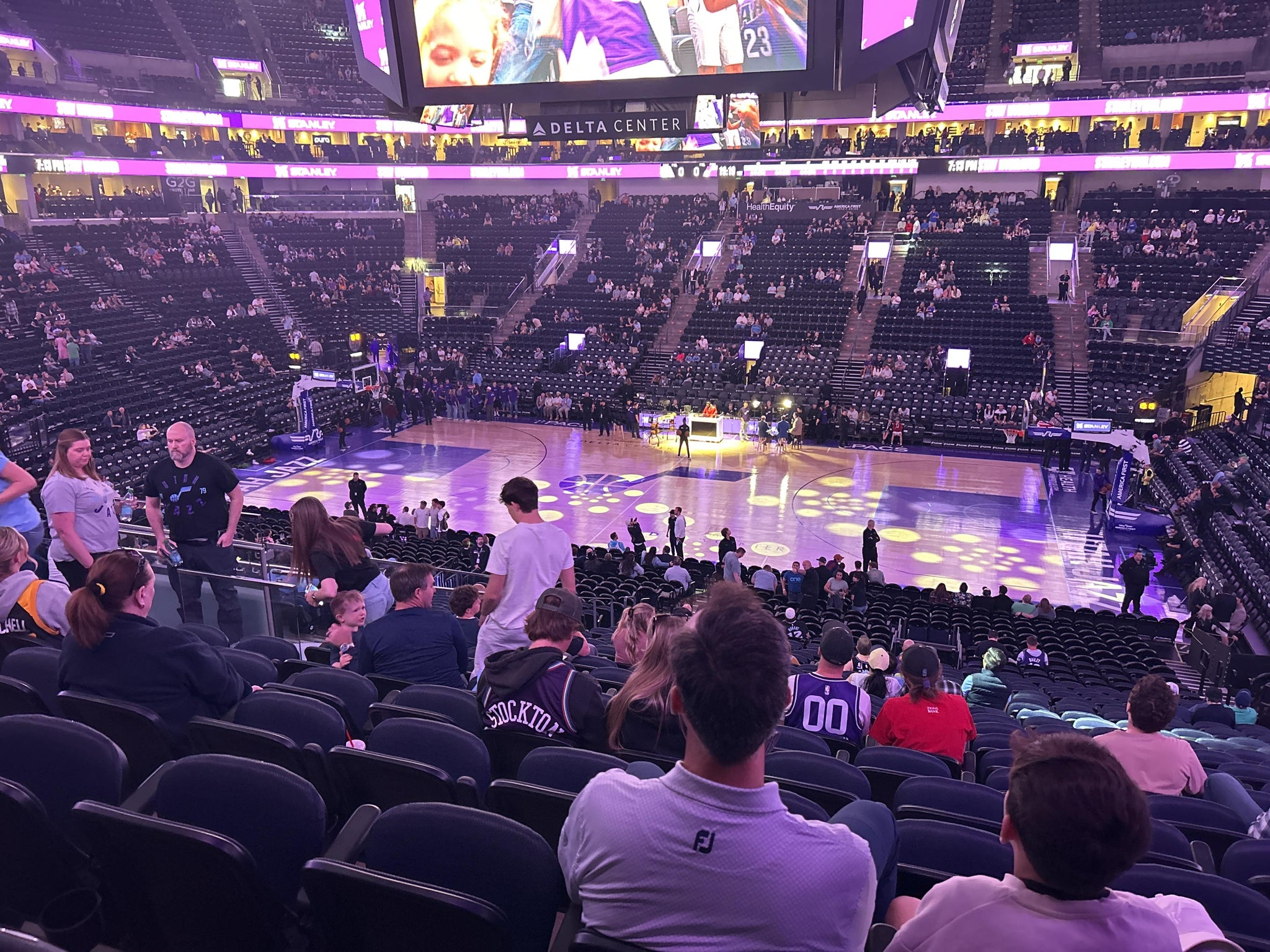 Real Fan View taken from Section 17 at Delta Center by Adam B