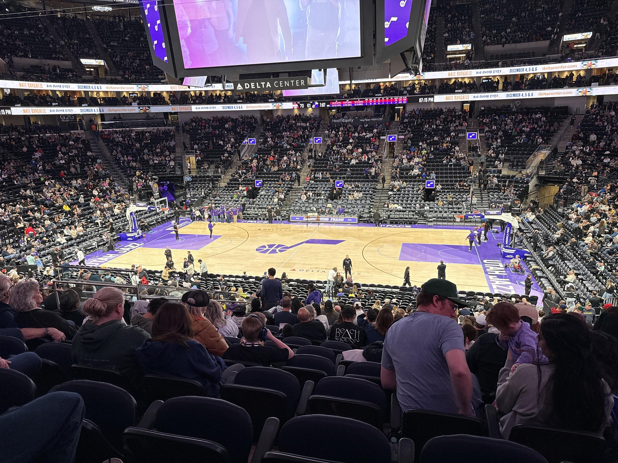 Real Fan View taken from Section 17 at Delta Center by Nicole W