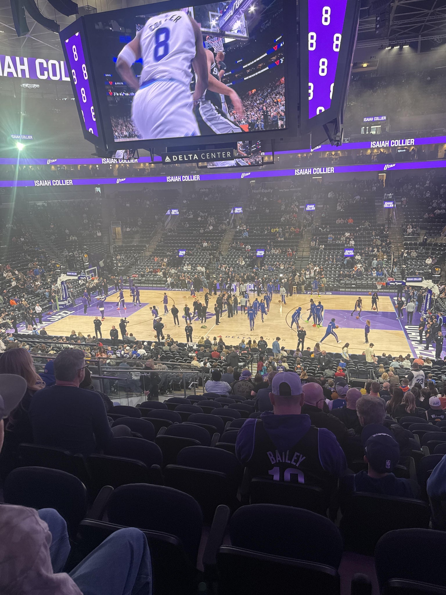 Real Fan View taken from Section 17 at Delta Center by Shannon M