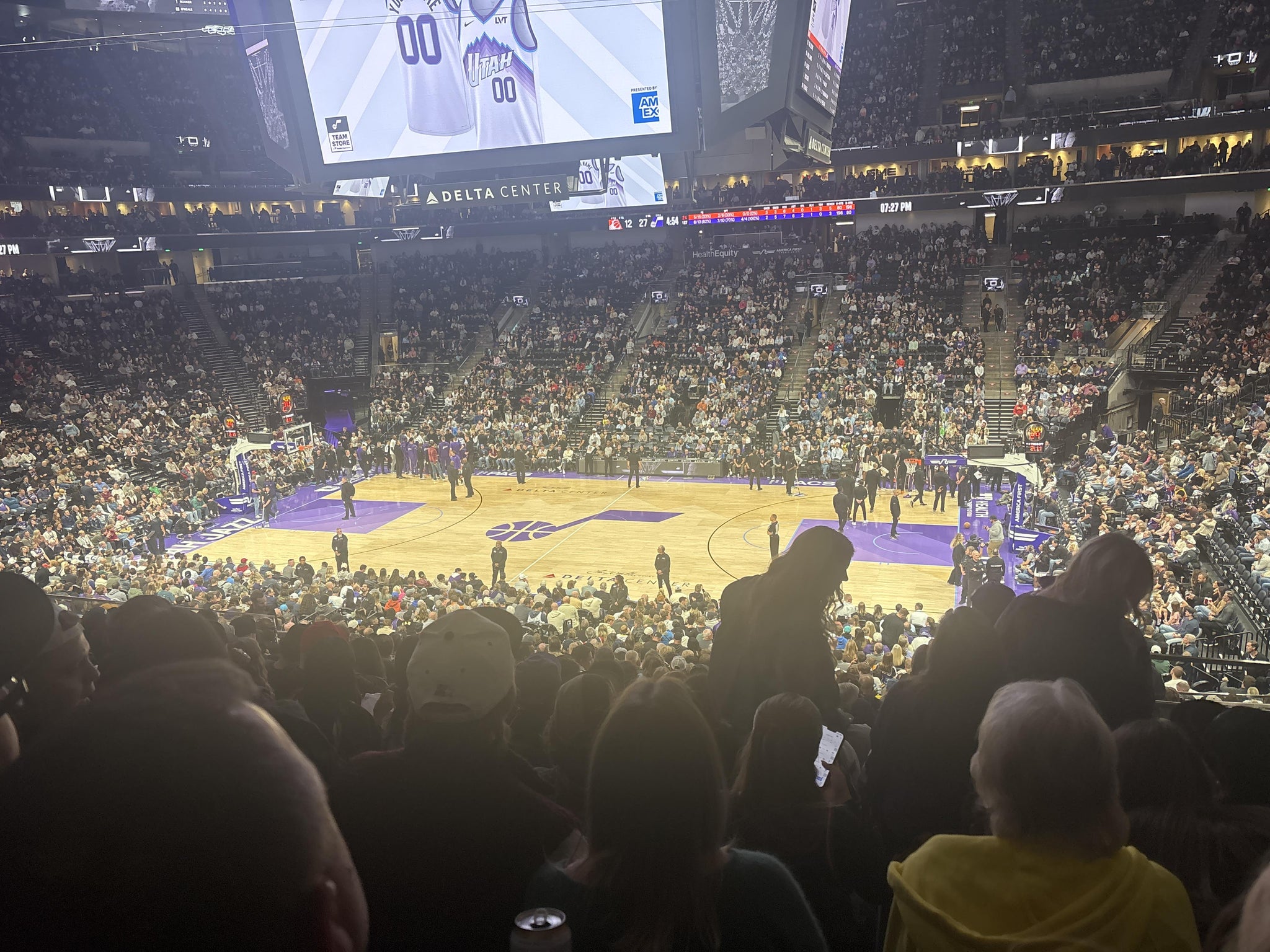 Real Fan View taken from Section 17 at Delta Center by Derek F