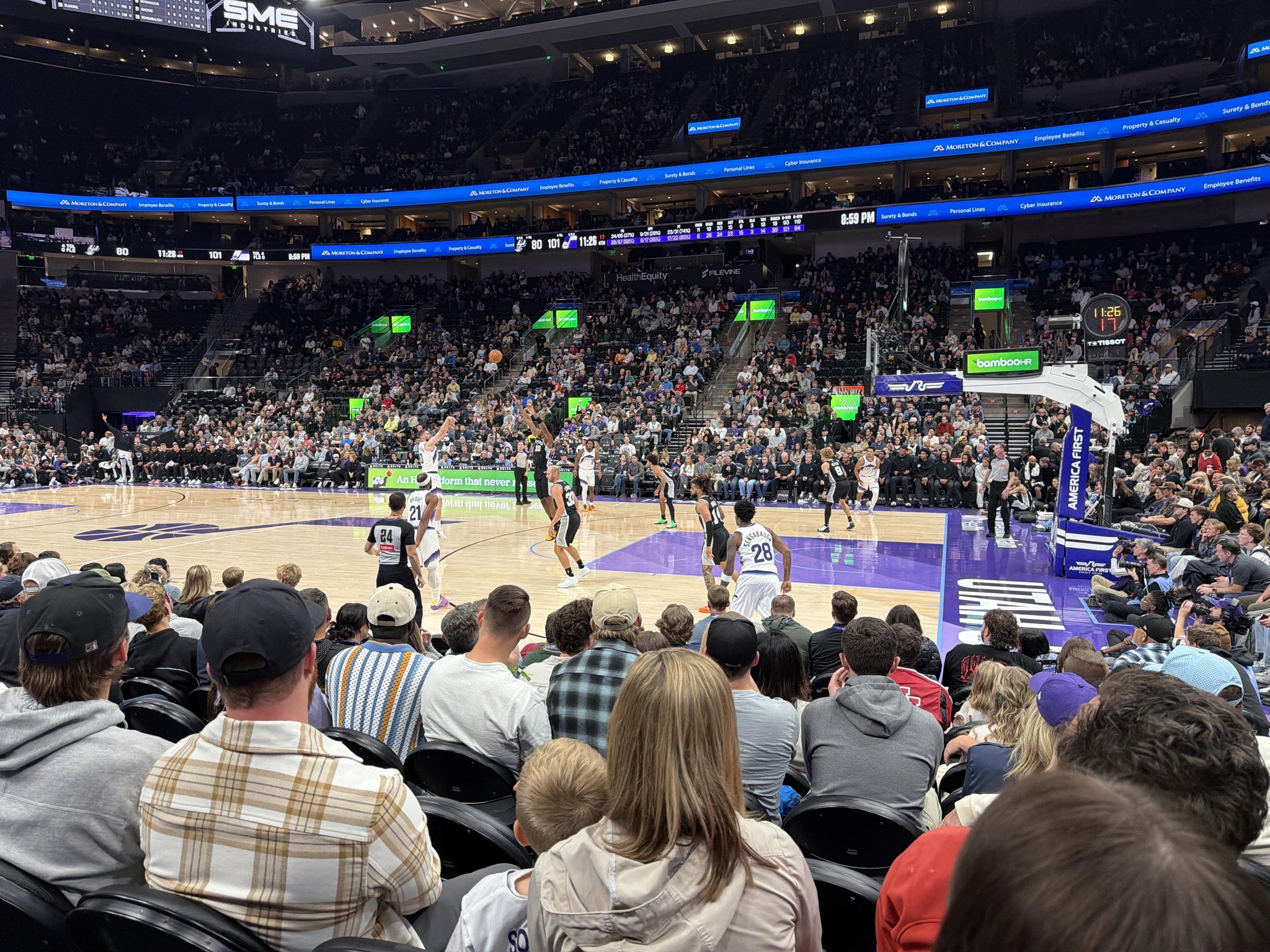 Real Fan View taken from Section 17 at Delta Center by Dan B