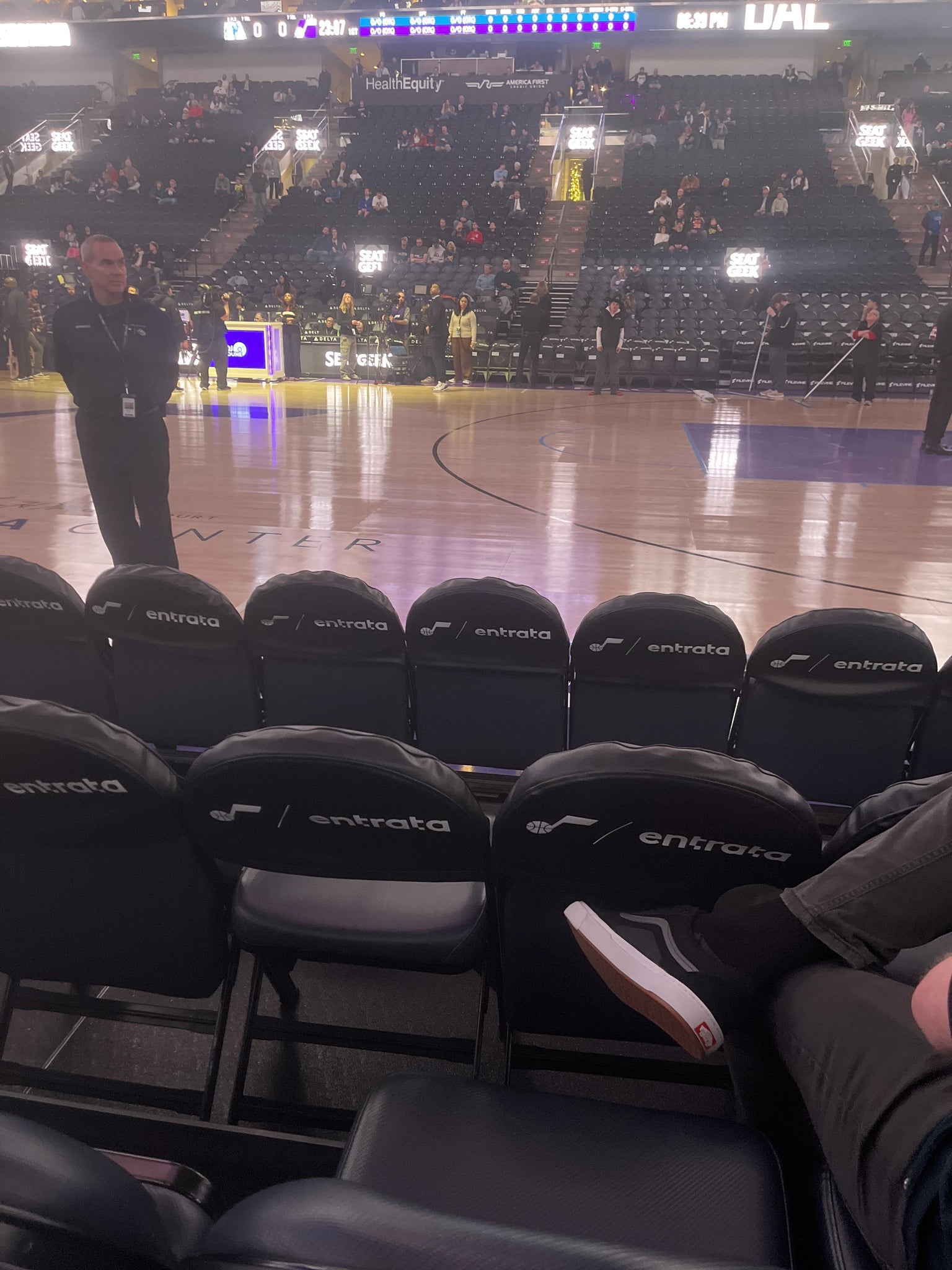 Real Fan View taken from Section 17 at Delta Center by Kris B