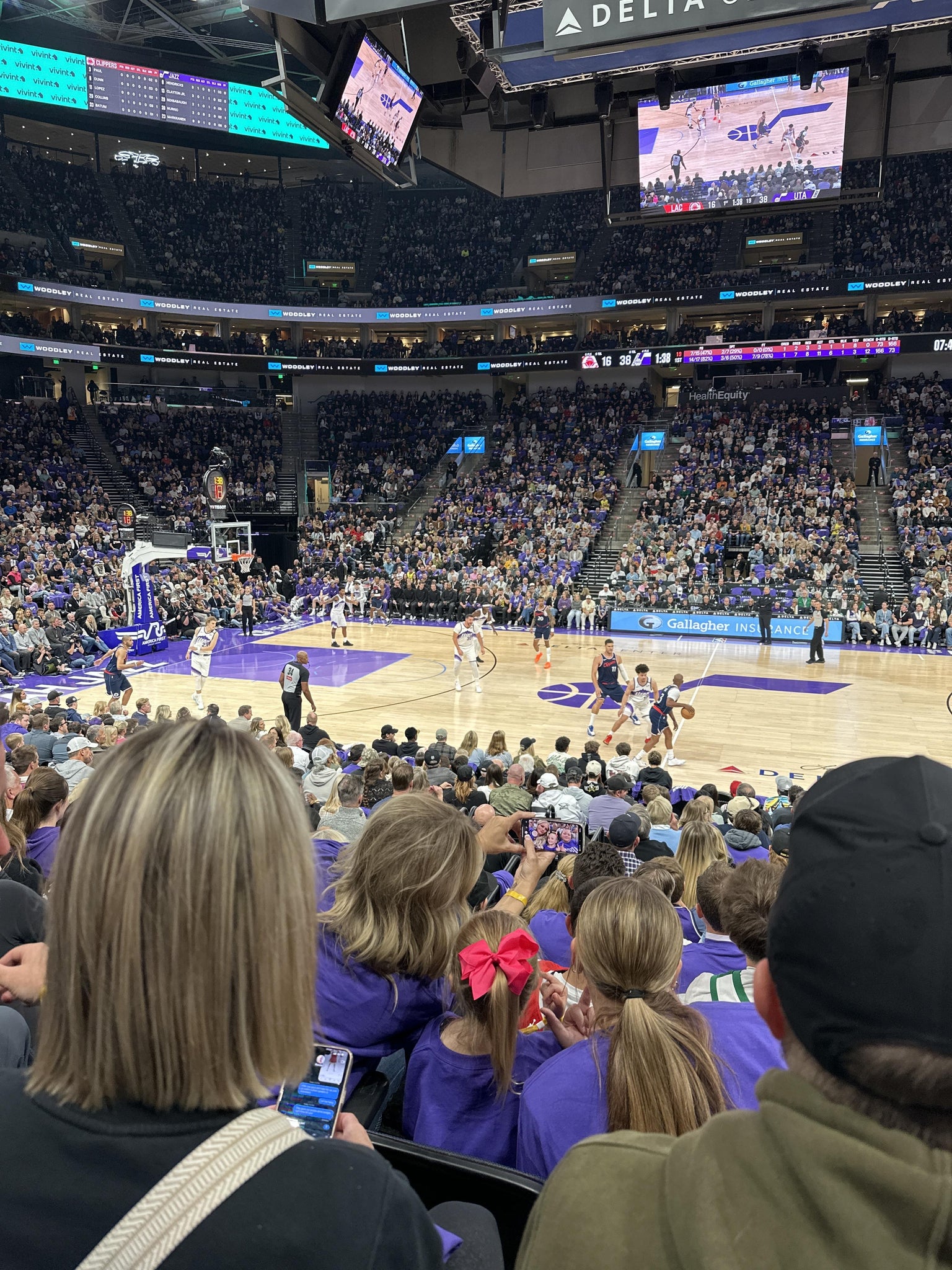 Real Fan View taken from Section 18 at Delta Center by Ryan B