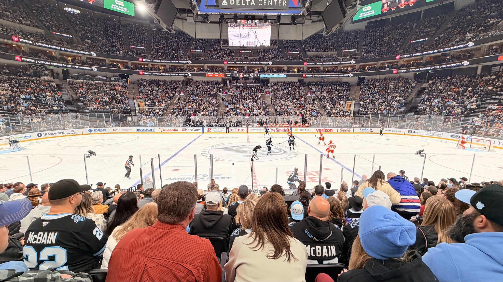 Real Fan View taken from Section 18 at Delta Center by John C