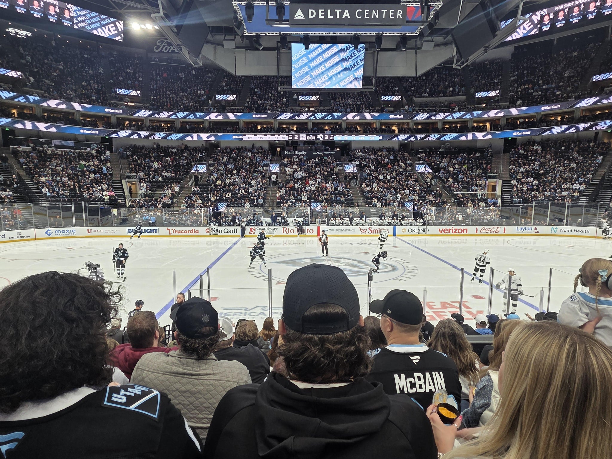 Real Fan View taken from Section 18 at Delta Center by Sati S
