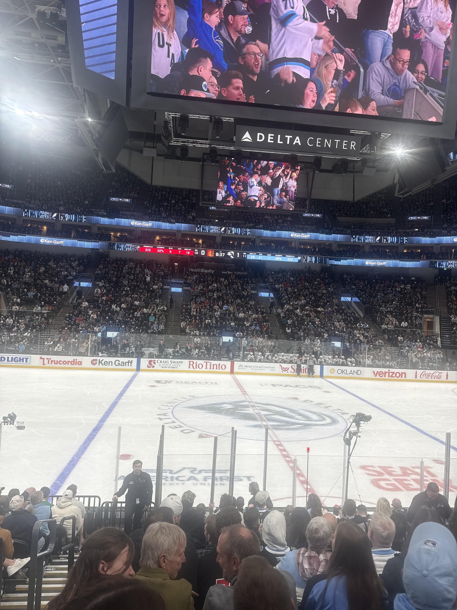 Real Fan View taken from Section 18 at Delta Center by Anonymous User
