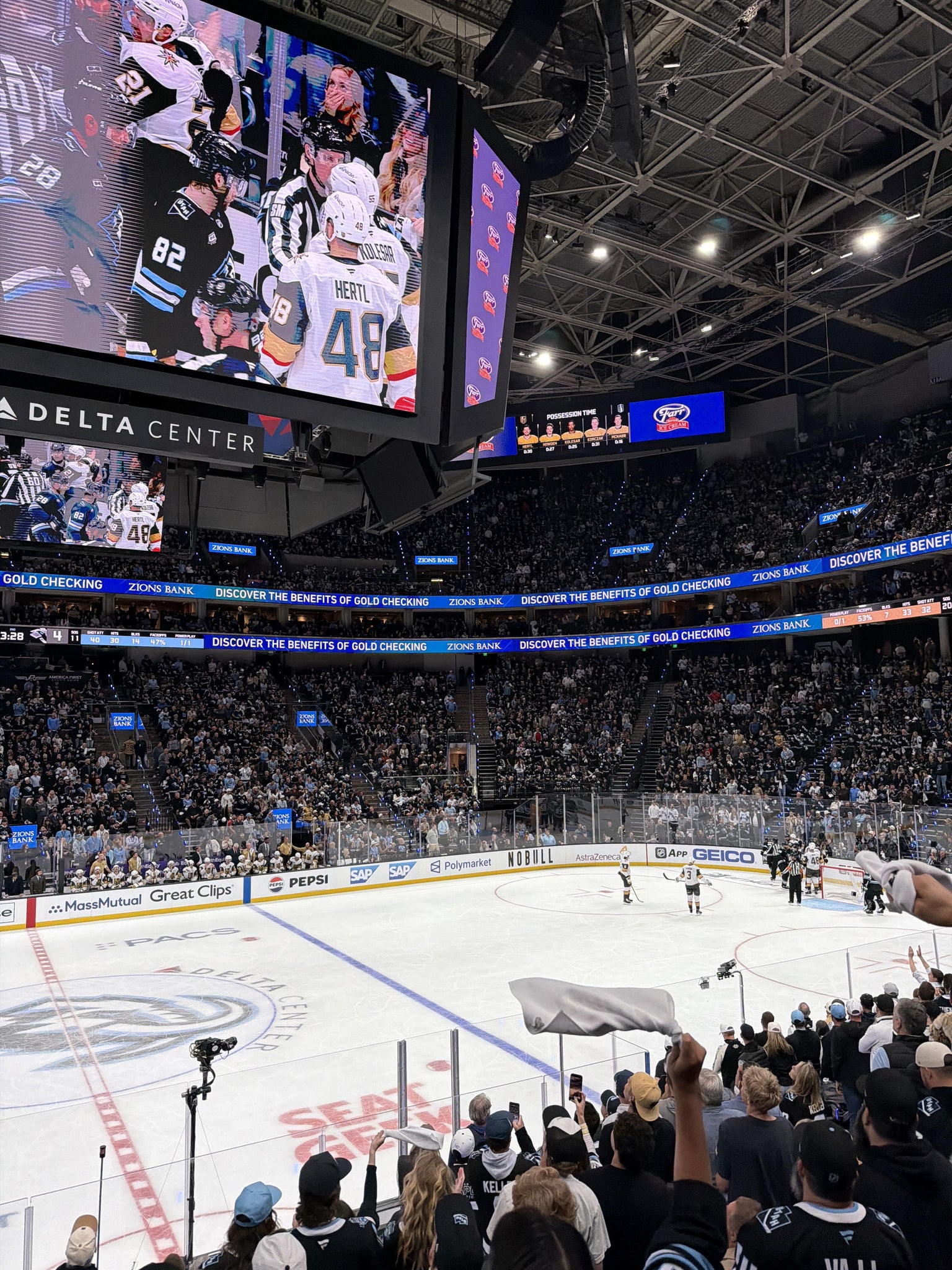 Real Fan View taken from Section 18 at Delta Center by Danielle S