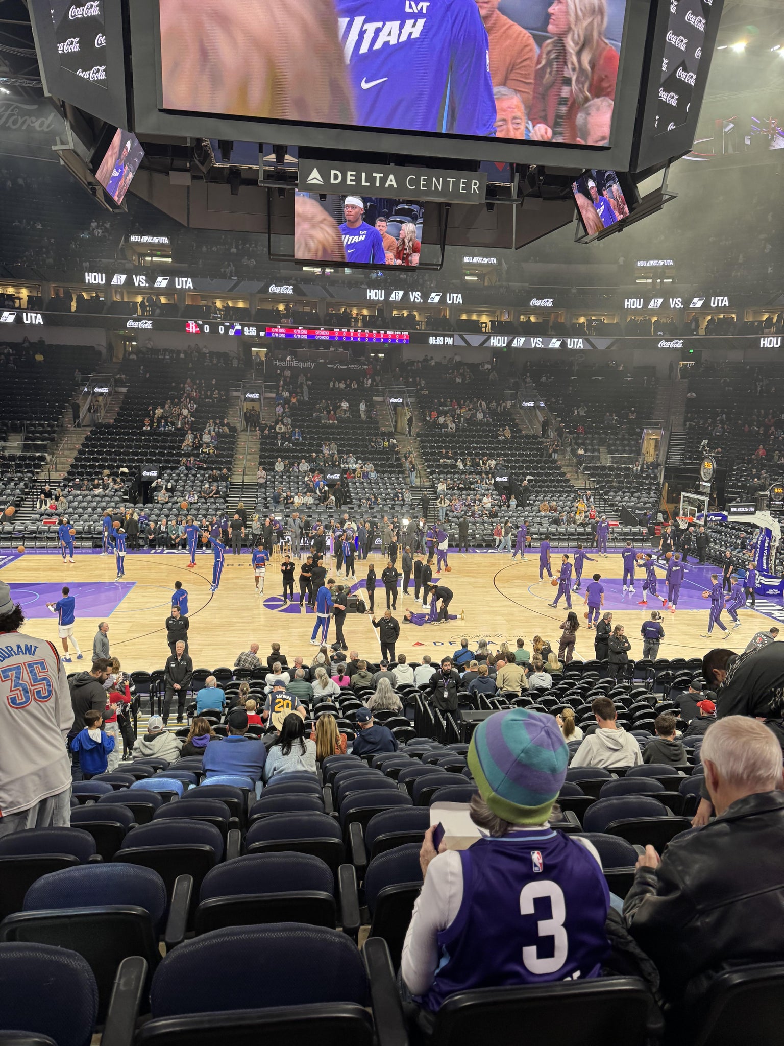 Real Fan View taken from Section 18 at Delta Center by Asia M
