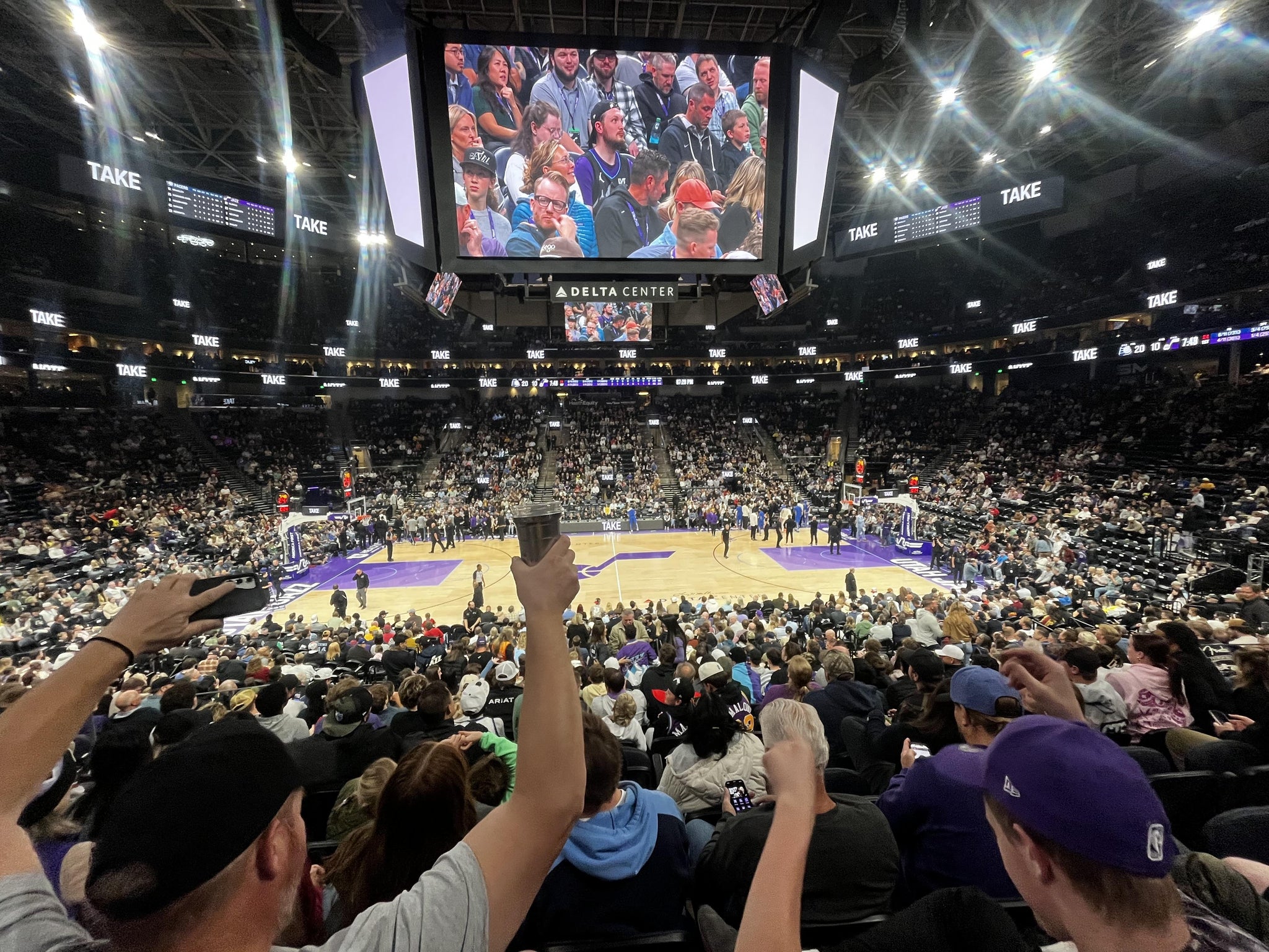 Real Fan View taken from Section 18 at Delta Center by Chante H