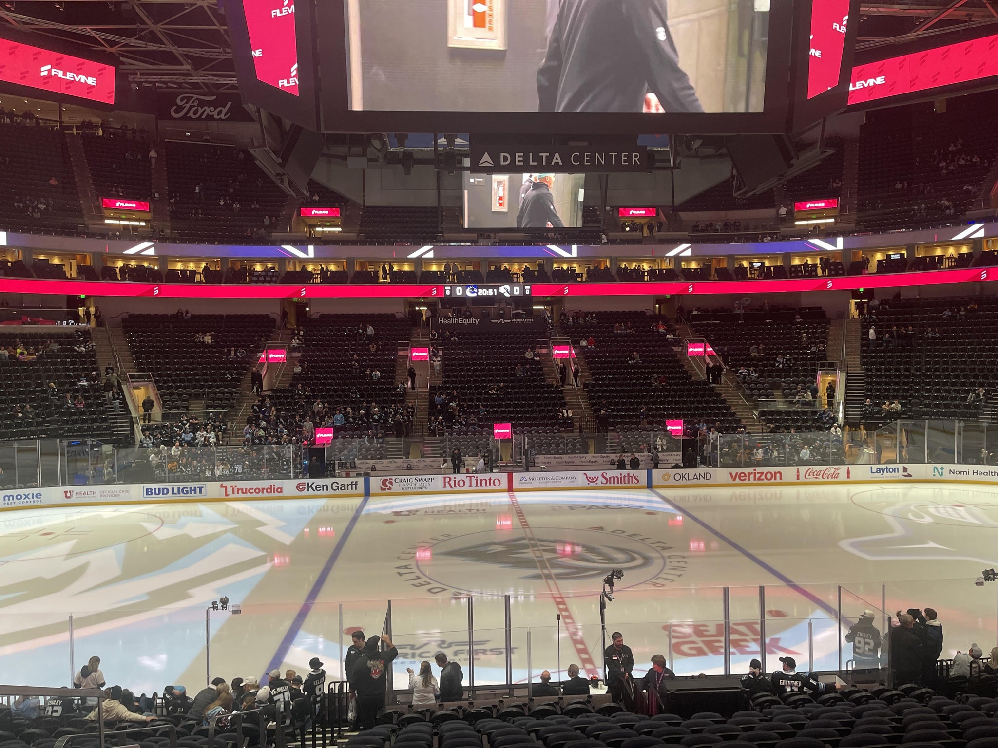 Real Fan View taken from Section 18 at Delta Center by John P