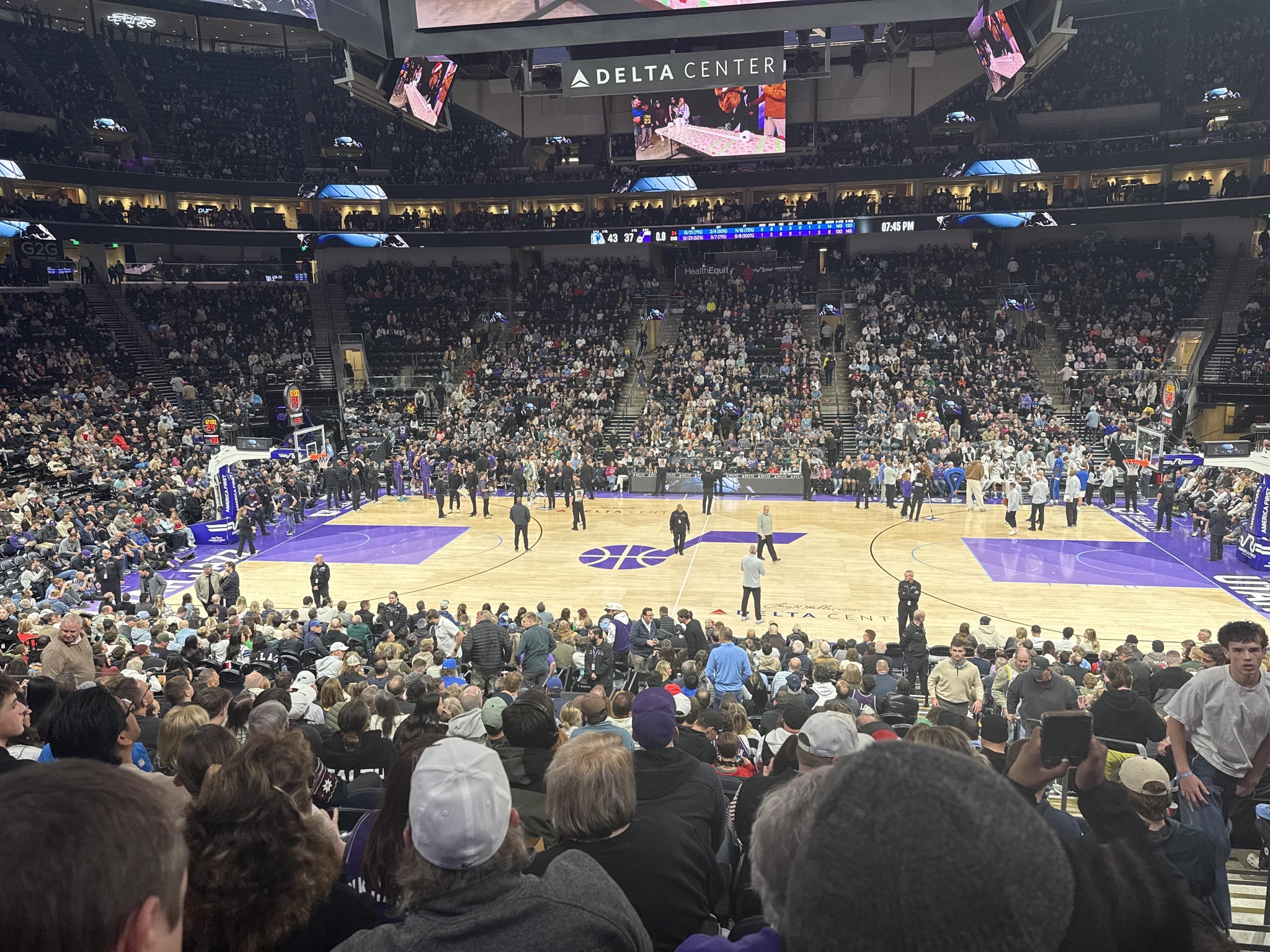 Real Fan View taken from Section 18 at Delta Center by Ian A