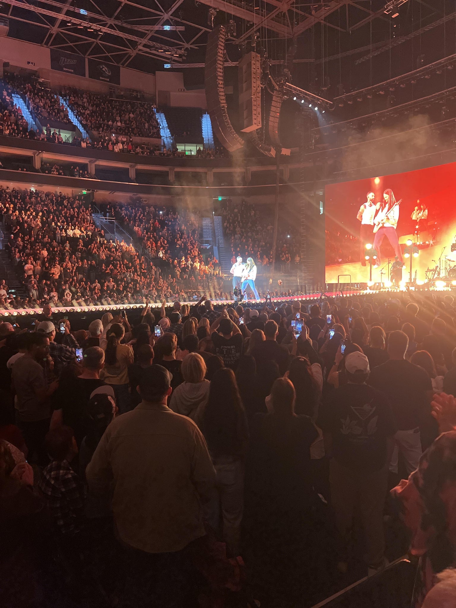Real Fan View taken from Section 18 at Delta Center by Breanne J