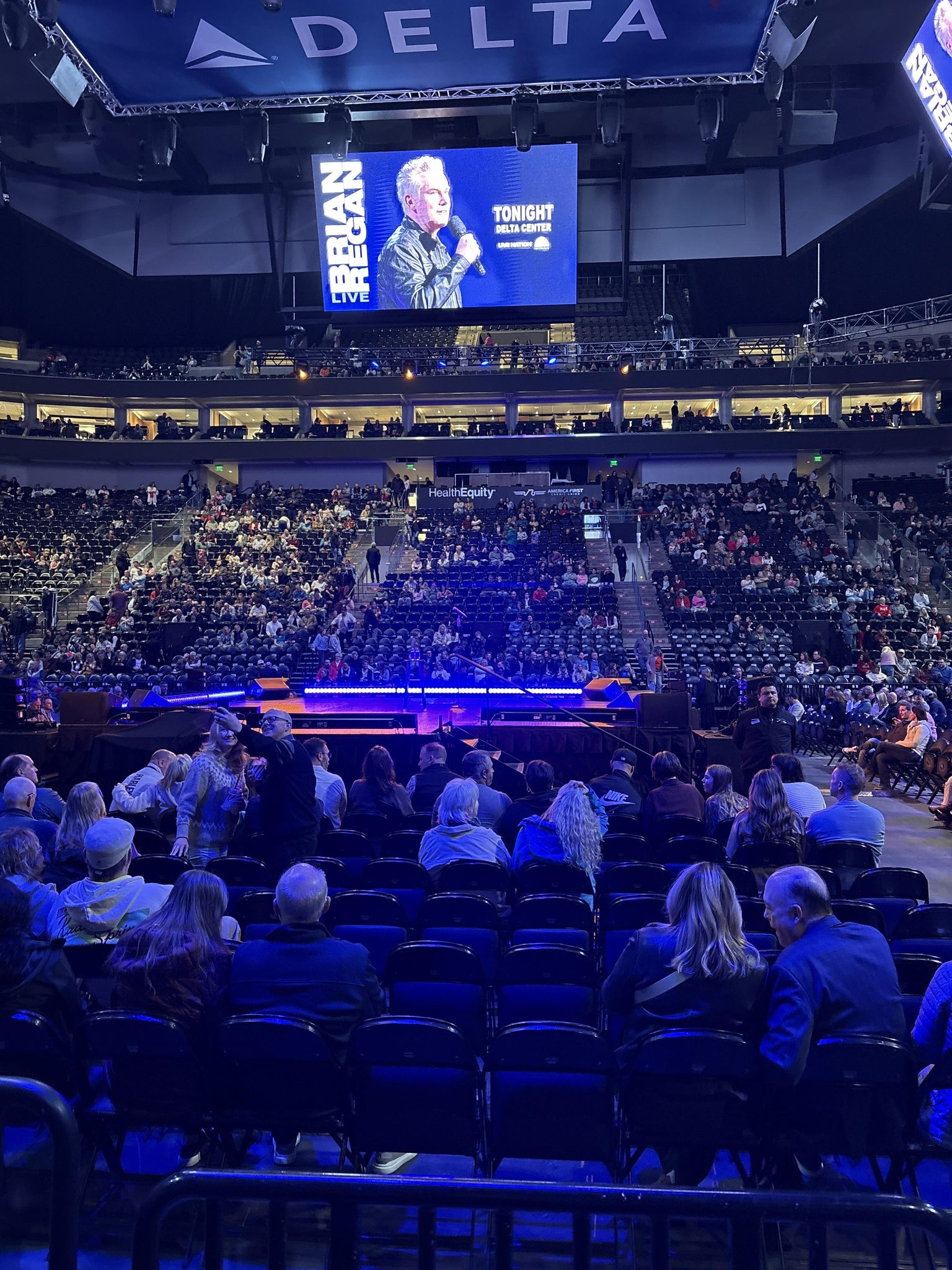 Real Fan View taken from Section 18 at Delta Center by M W
