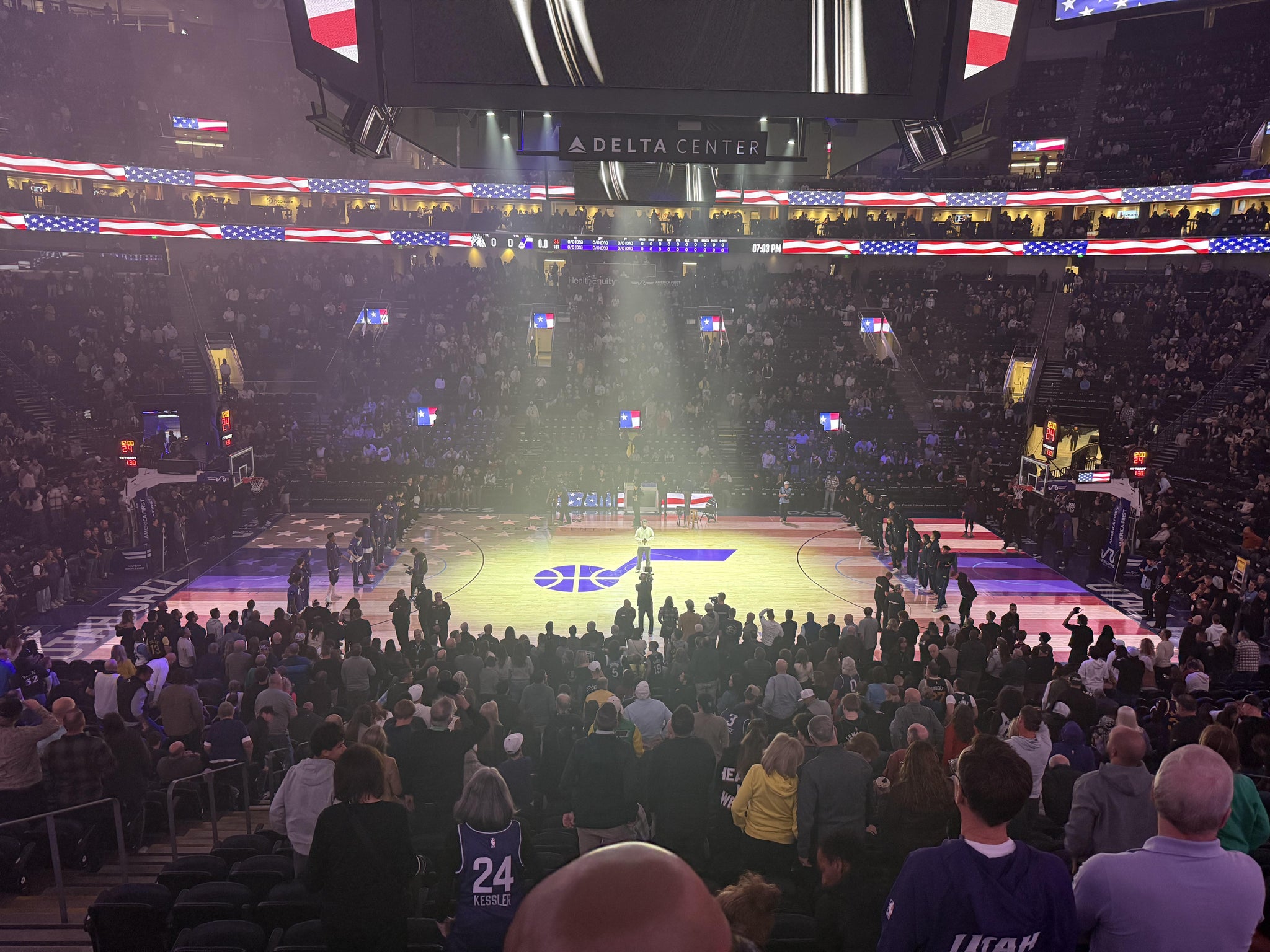 Real Fan View taken from Section 18 at Delta Center by Tyson H