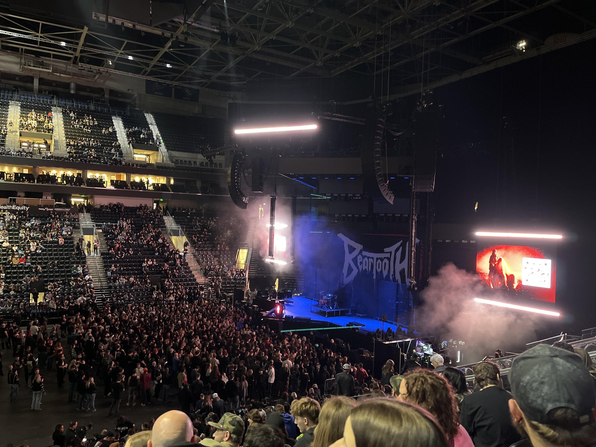 Real Fan View taken from Section 18 at Delta Center by Sierra O