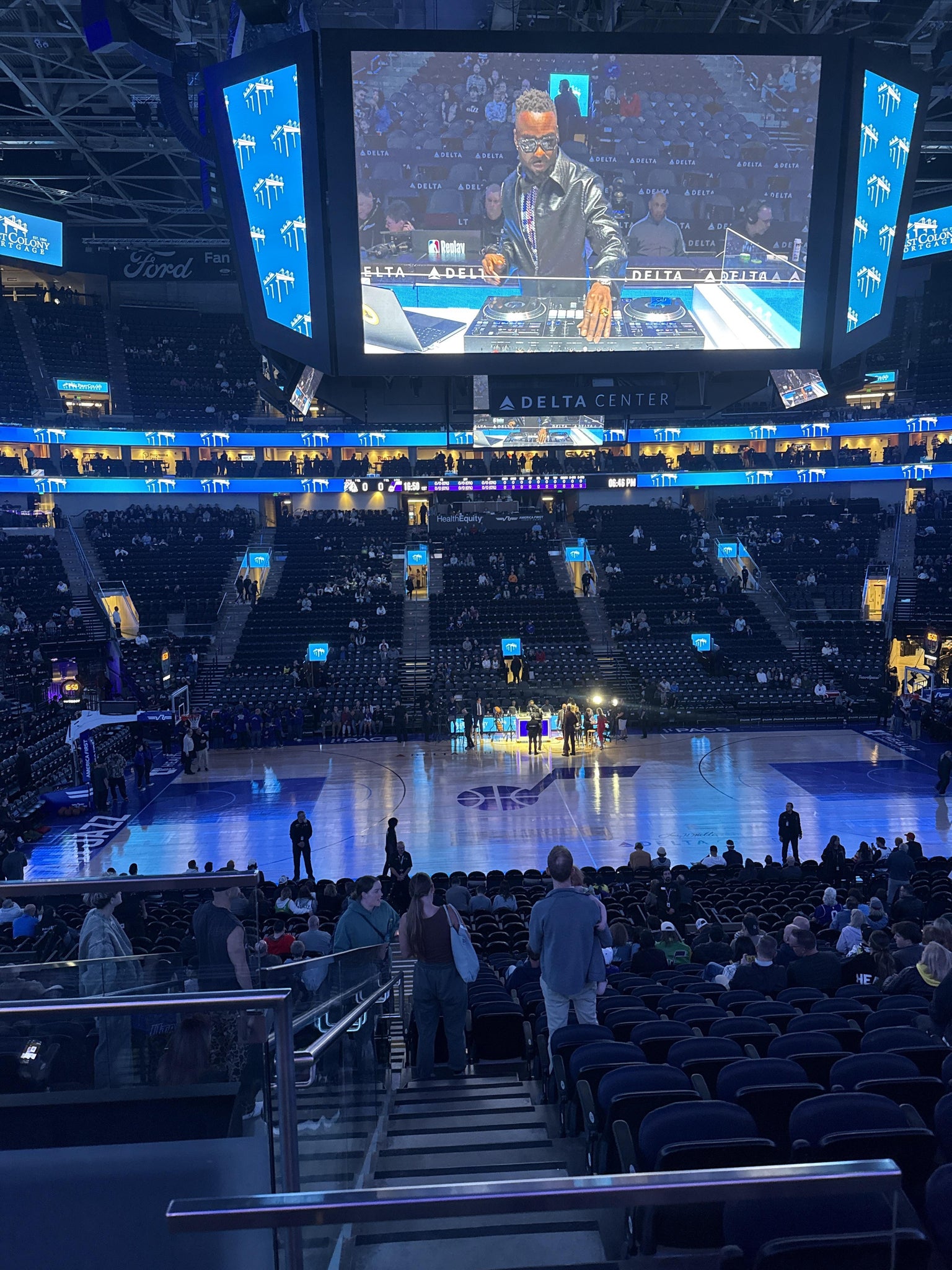 Real Fan View taken from Section 18 at Delta Center by Ben Y