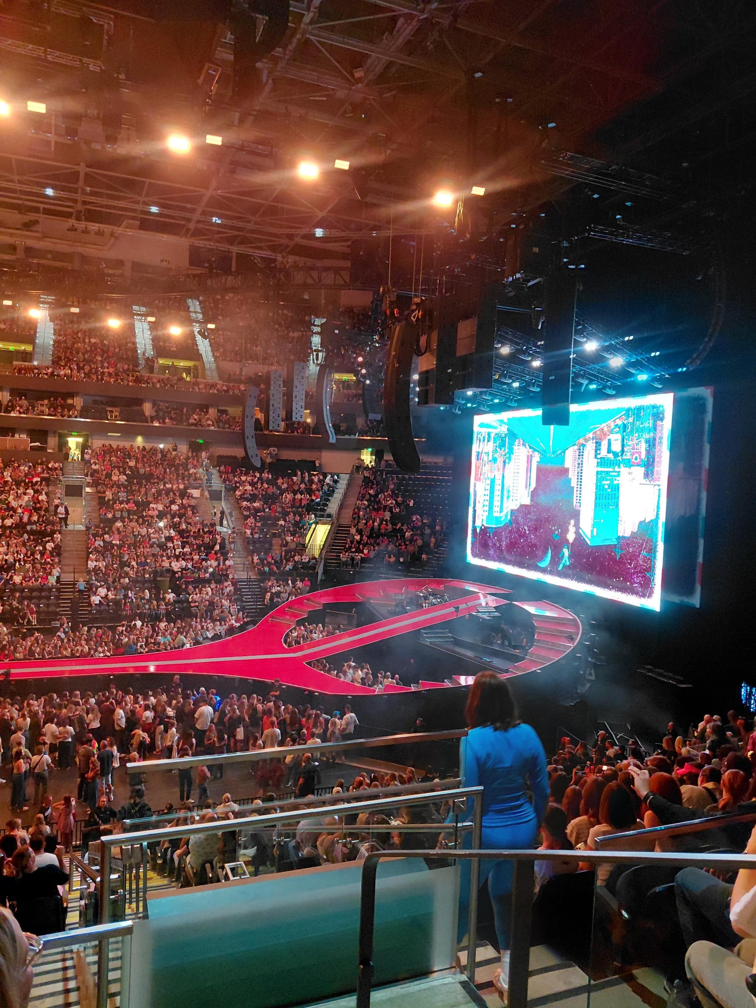 Real Fan View taken from Section 18 at Delta Center by Angela P