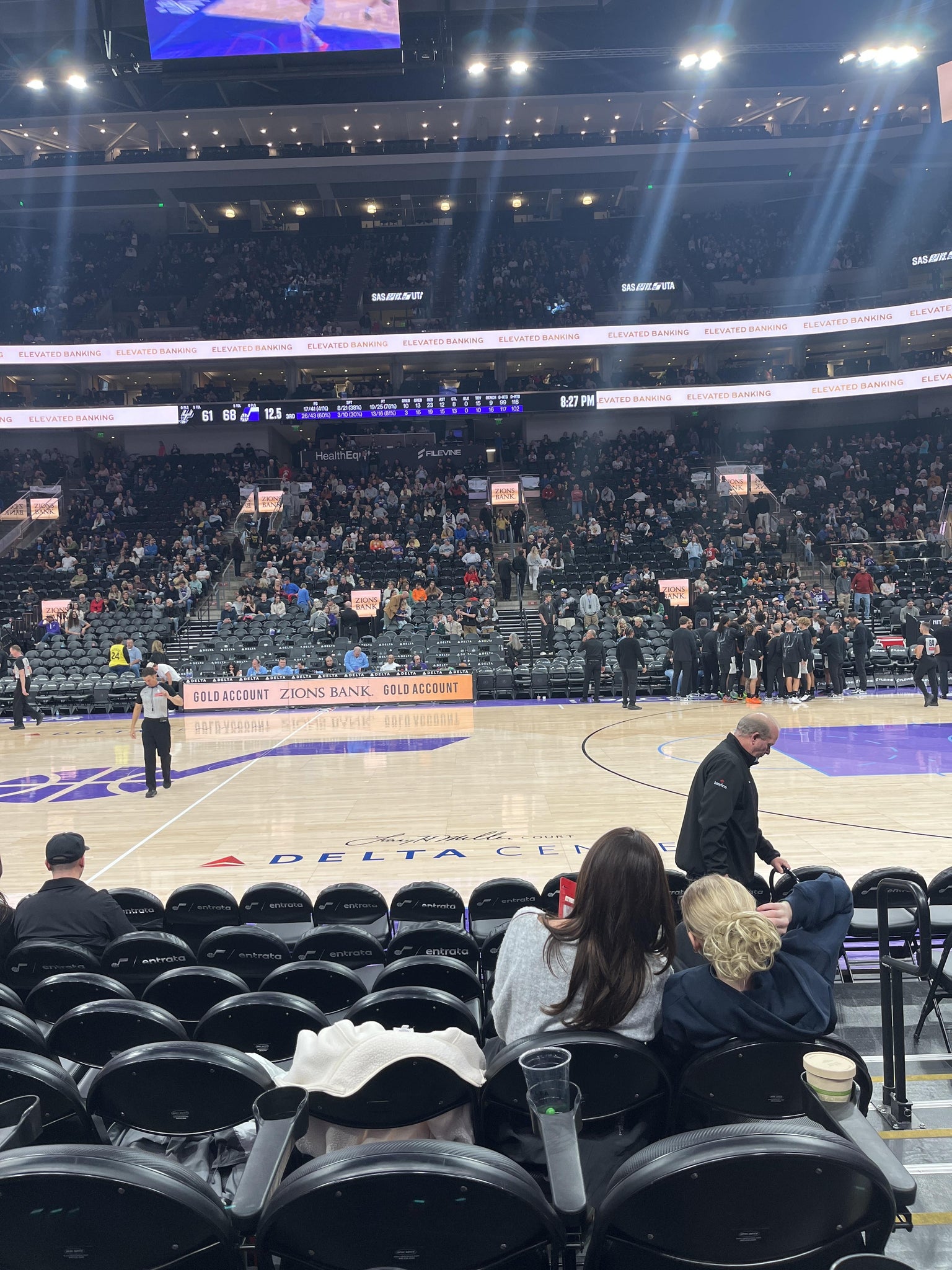 Real Fan View taken from Section 18 at Delta Center by Sarah R