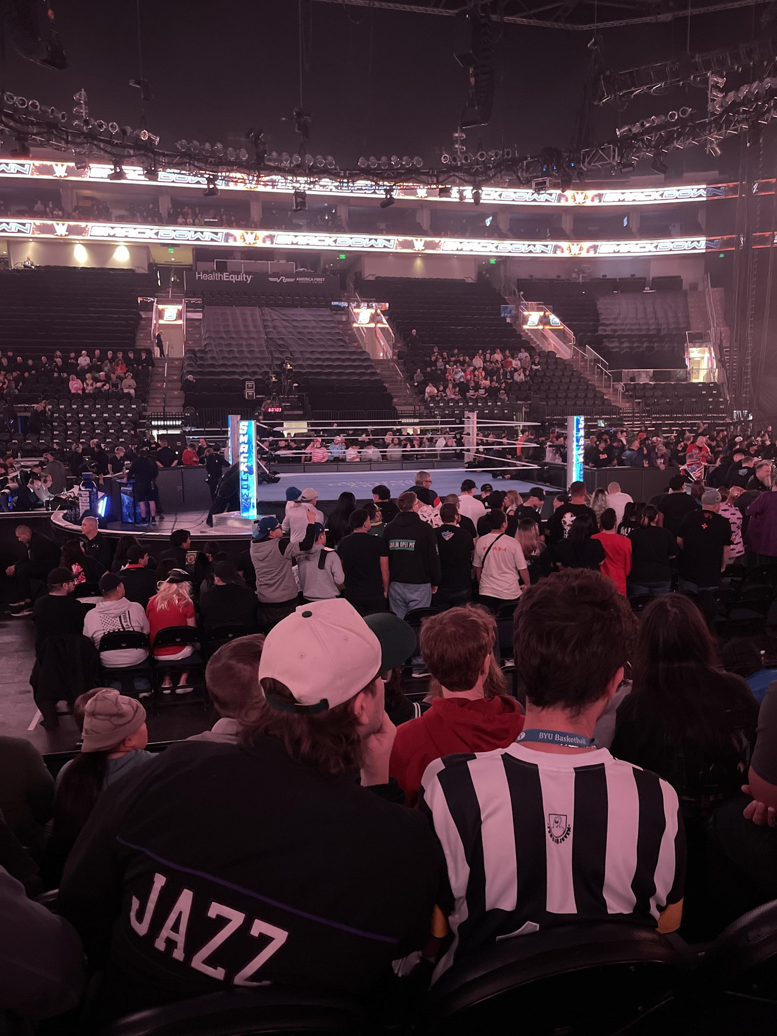 Real Fan View taken from Section 18 at Delta Center by Roger K