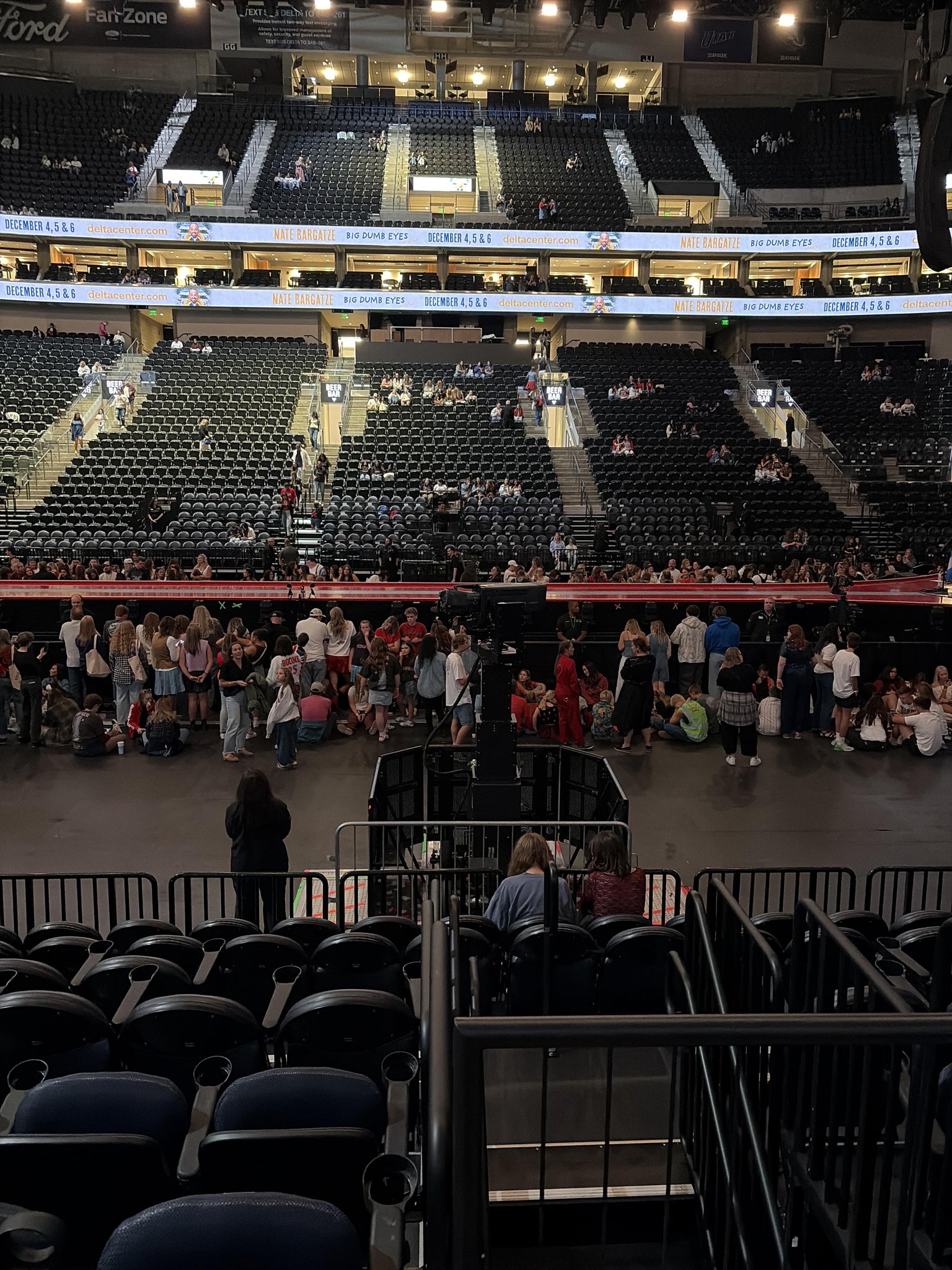 Real Fan View taken from Section 18 at Delta Center by Anonymous User