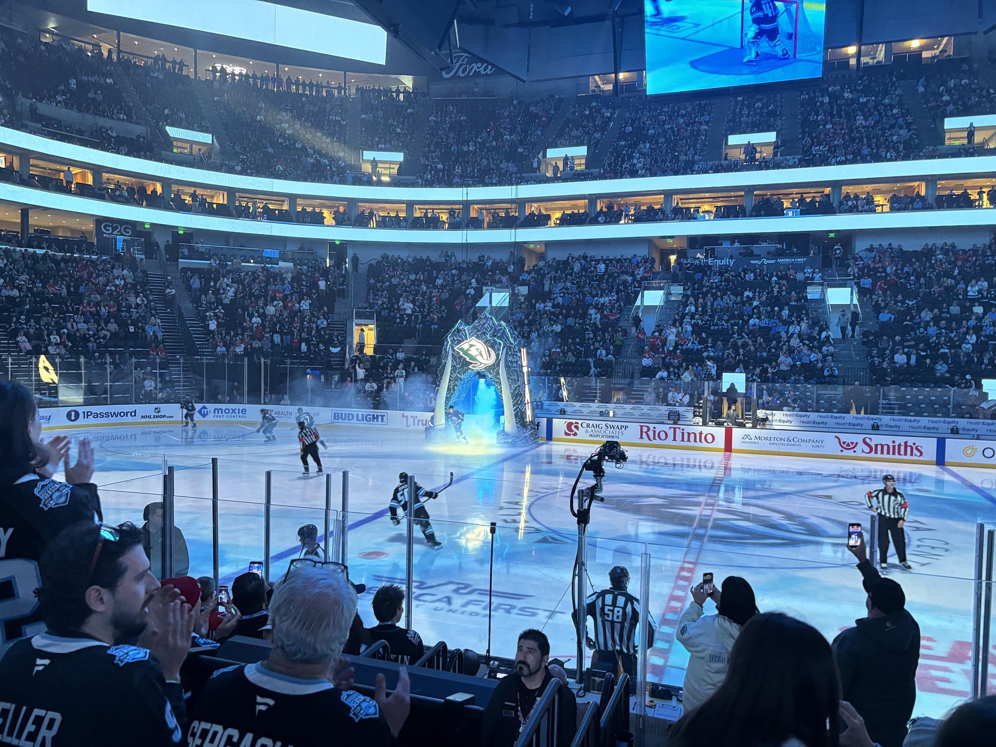 Real Fan View taken from Section 18 at Delta Center by Linda F