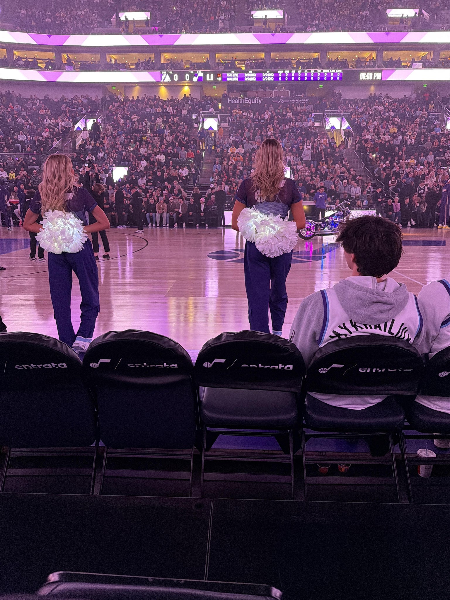 Real Fan View taken from Section 18 at Delta Center by J W