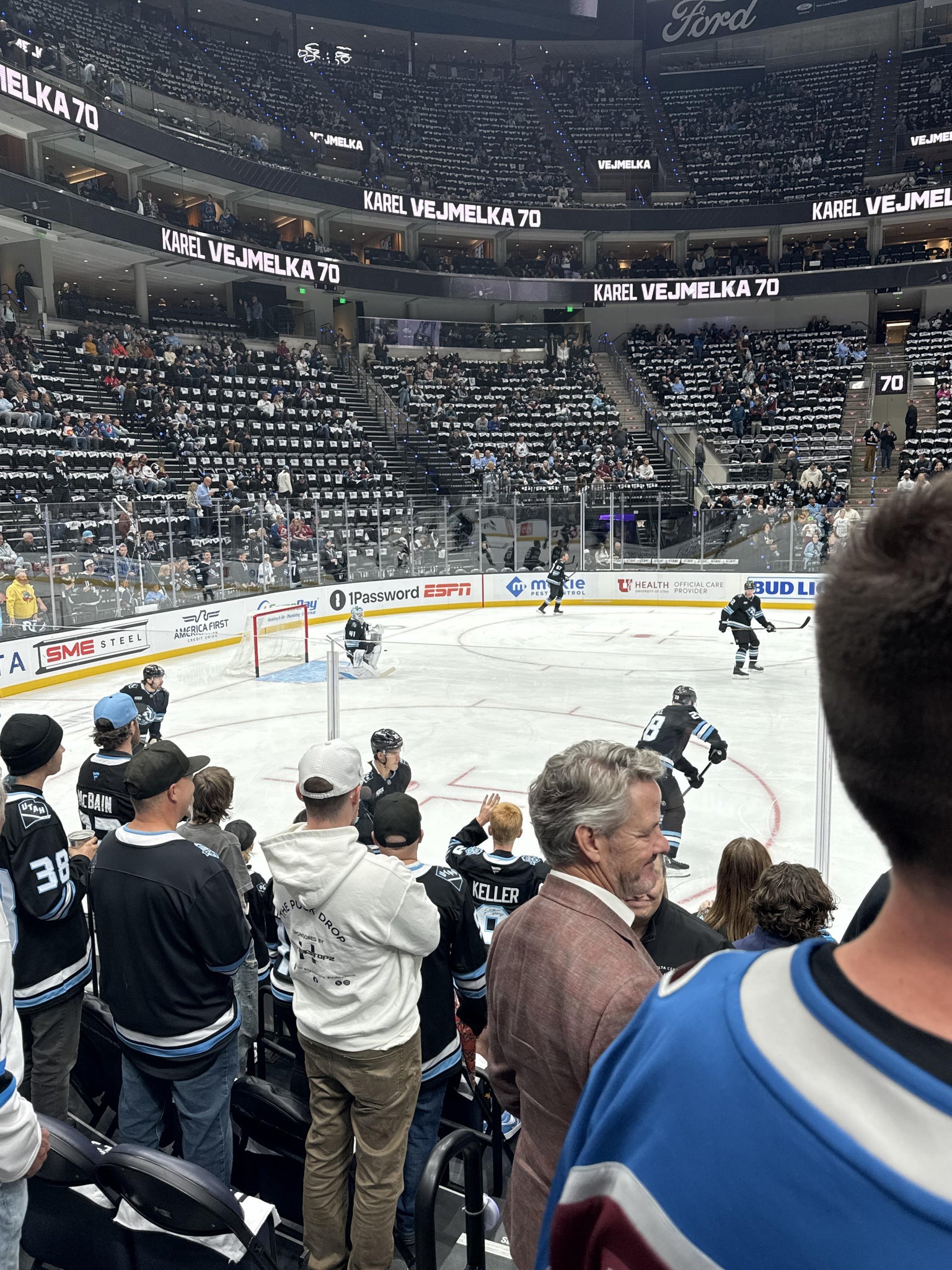 Real Fan View taken from Section 19 at Delta Center by Leah G
