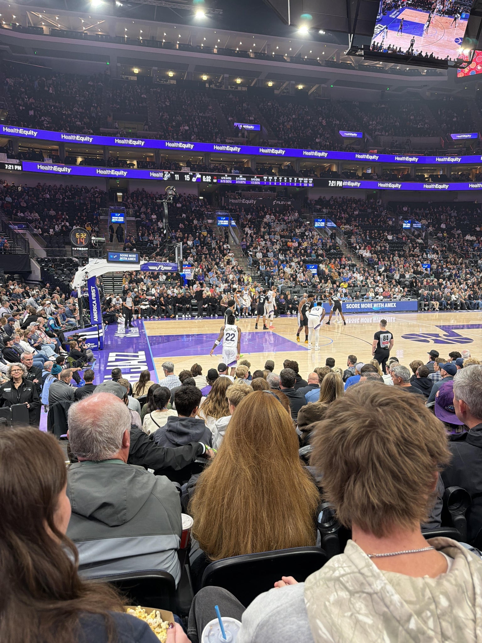 Real Fan View taken from Section 19 at Delta Center by Anonymous User