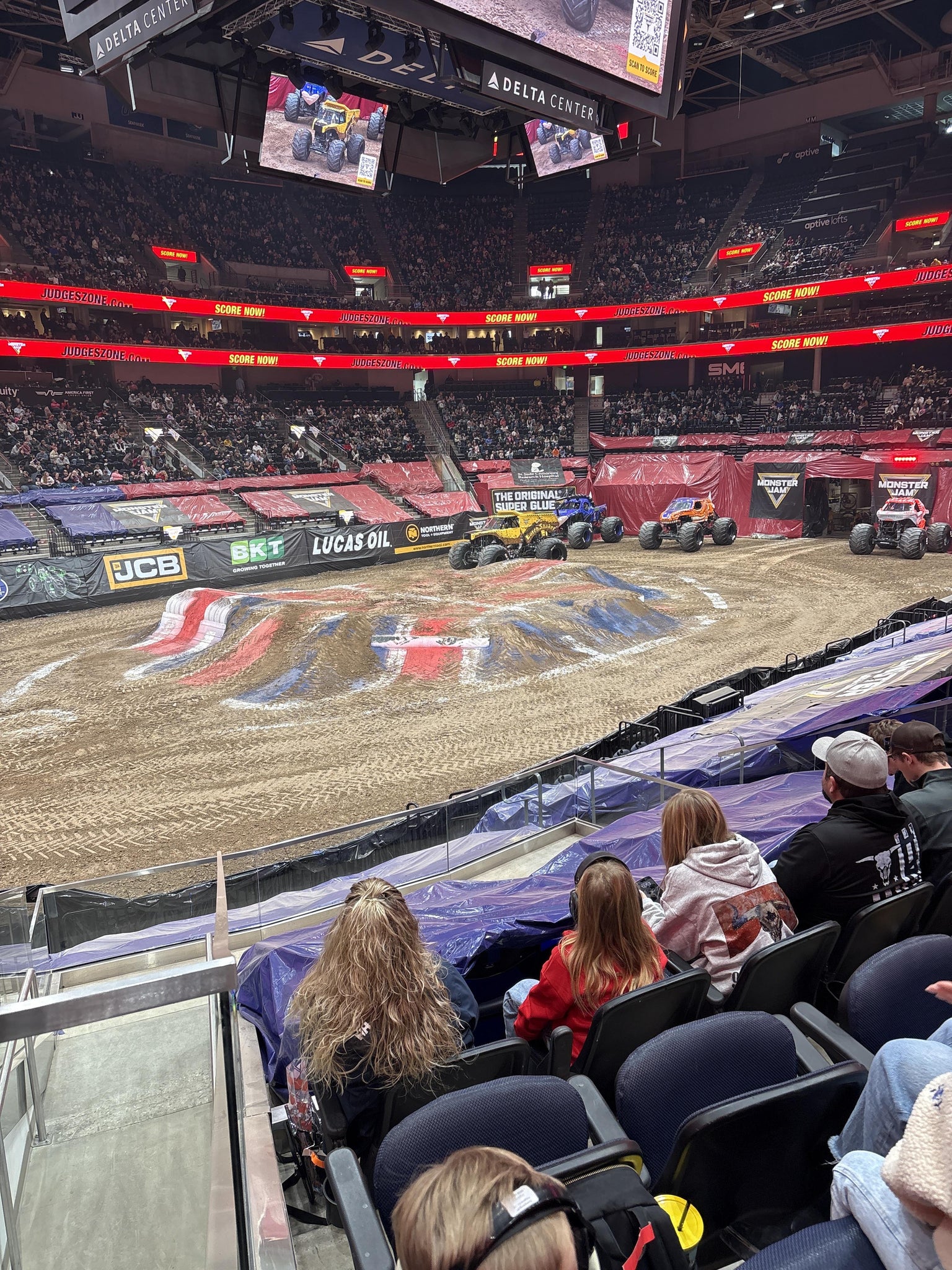 Real Fan View taken from Section 20 at Delta Center by Richard V