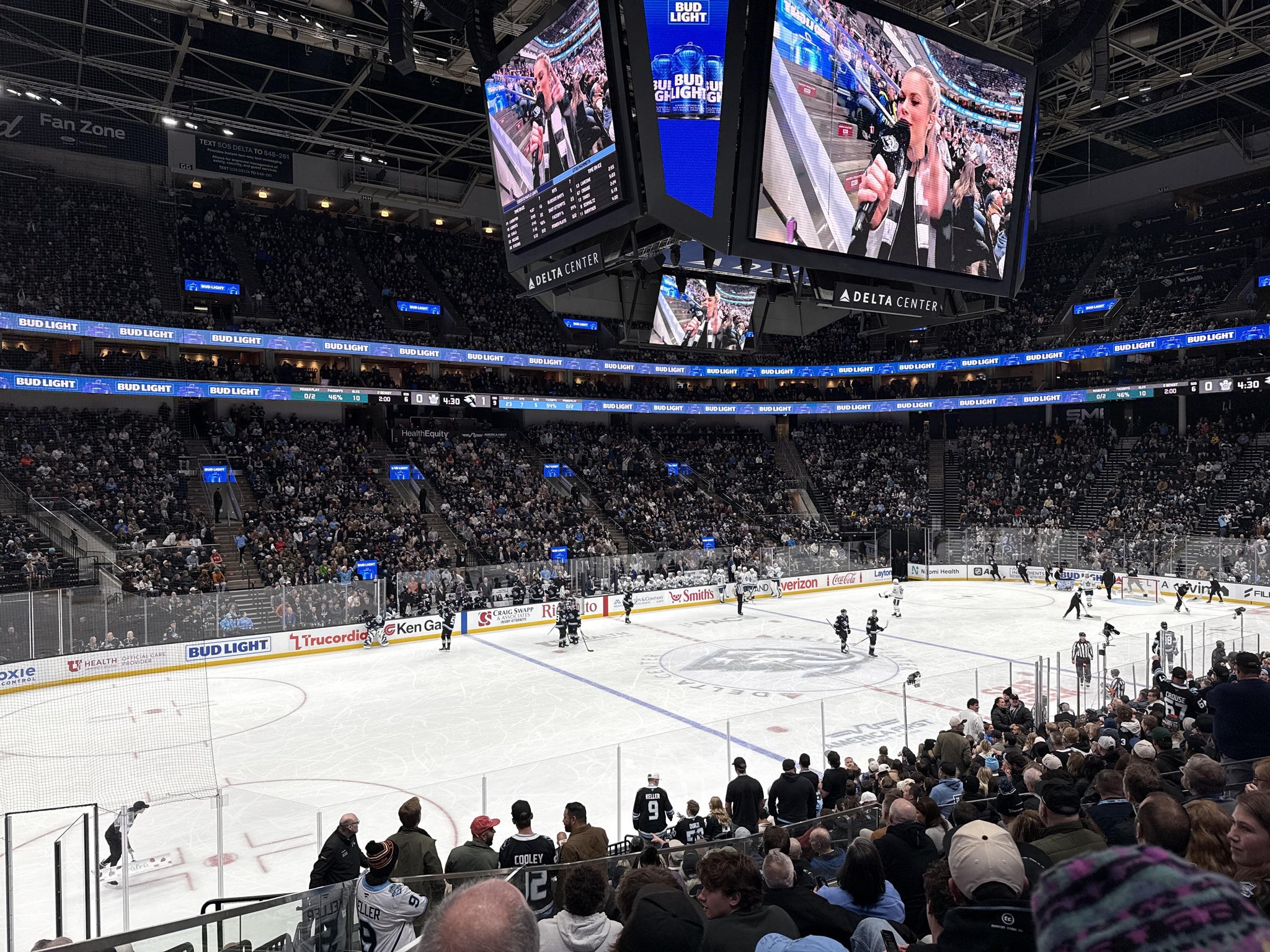 Real Fan View taken from Section 20 at Delta Center by Allison H