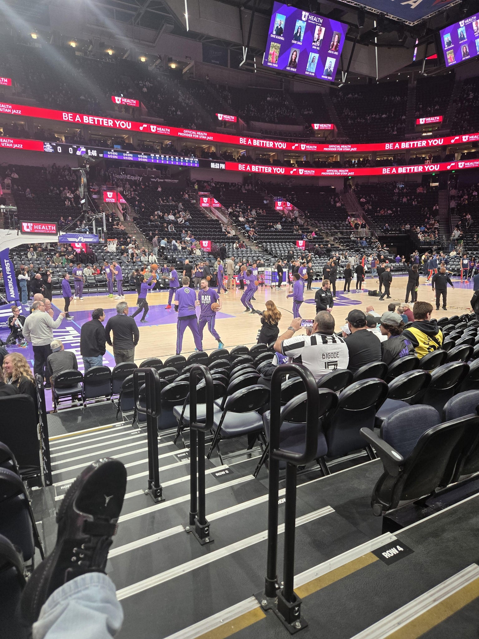 Real Fan View taken from Section 20 at Delta Center by F C