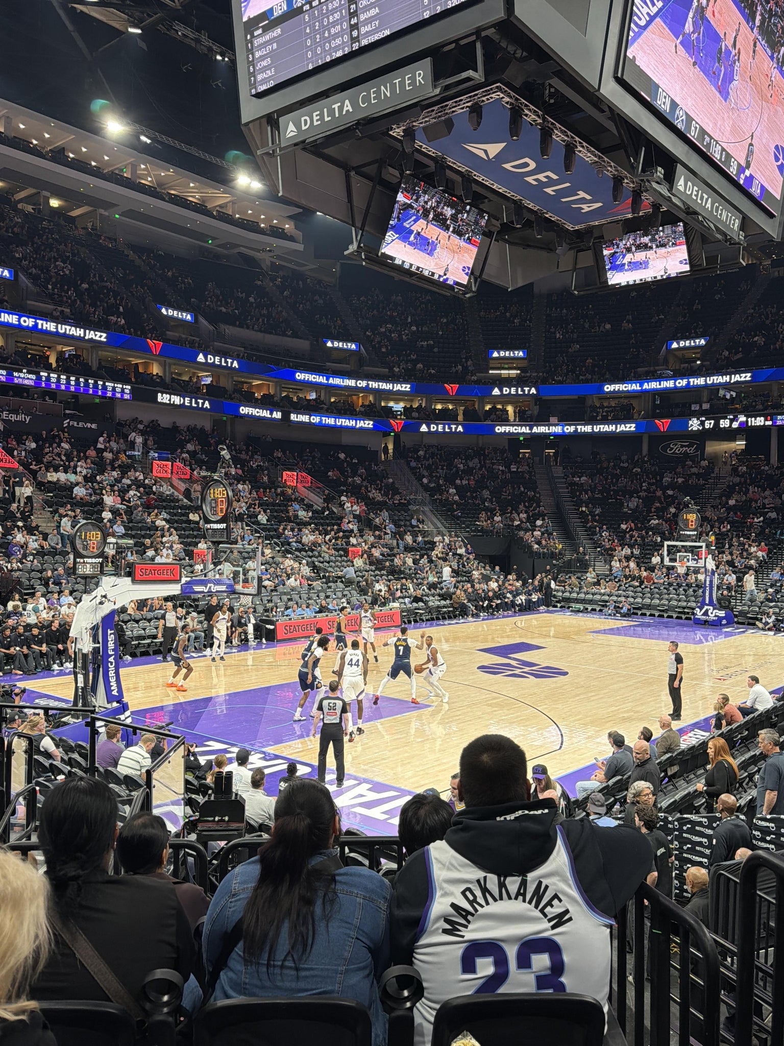 Real Fan View taken from Section 21 at Delta Center by Talmage E