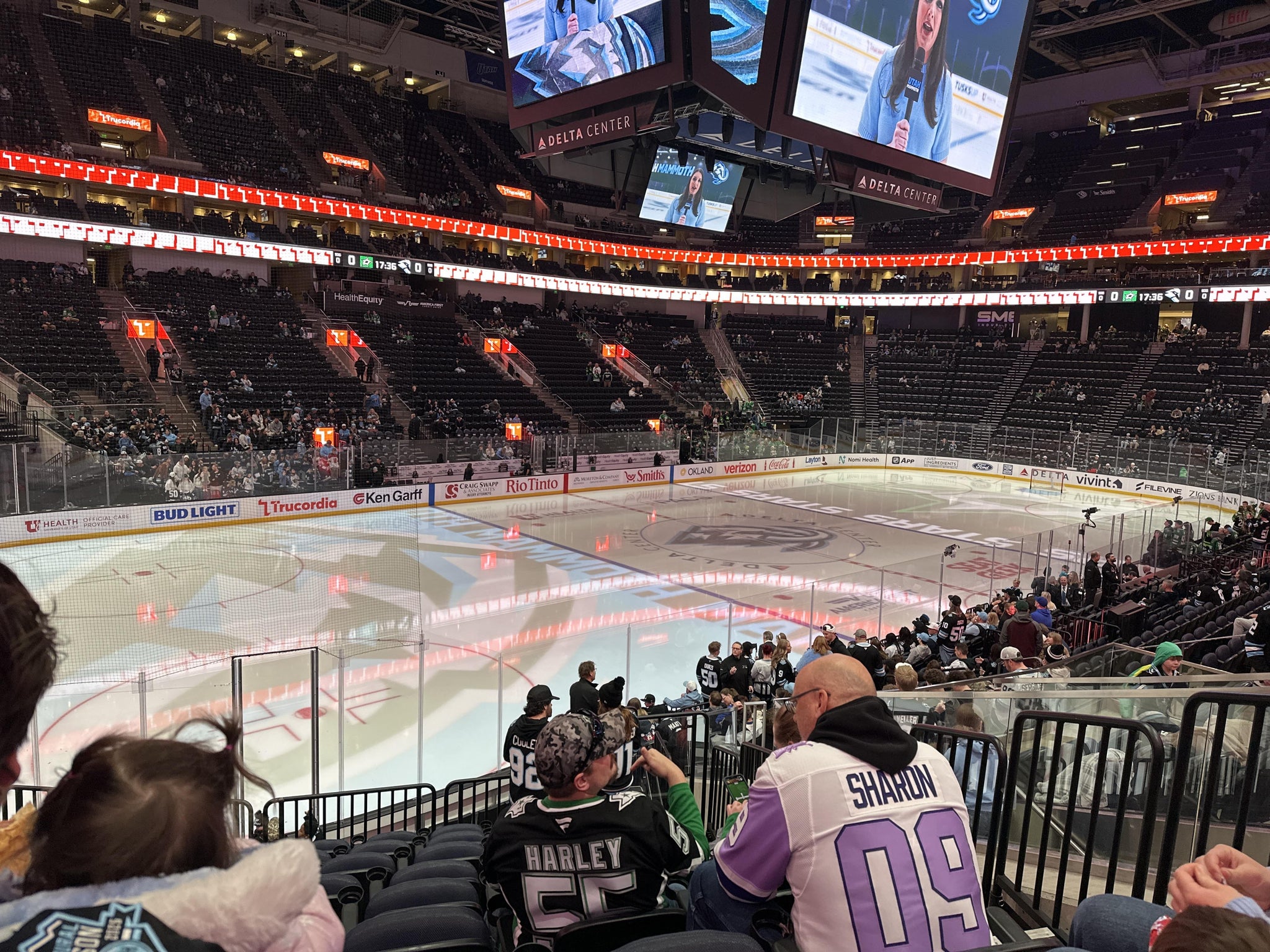 Real Fan View taken from Section 21 at Delta Center by Molly S
