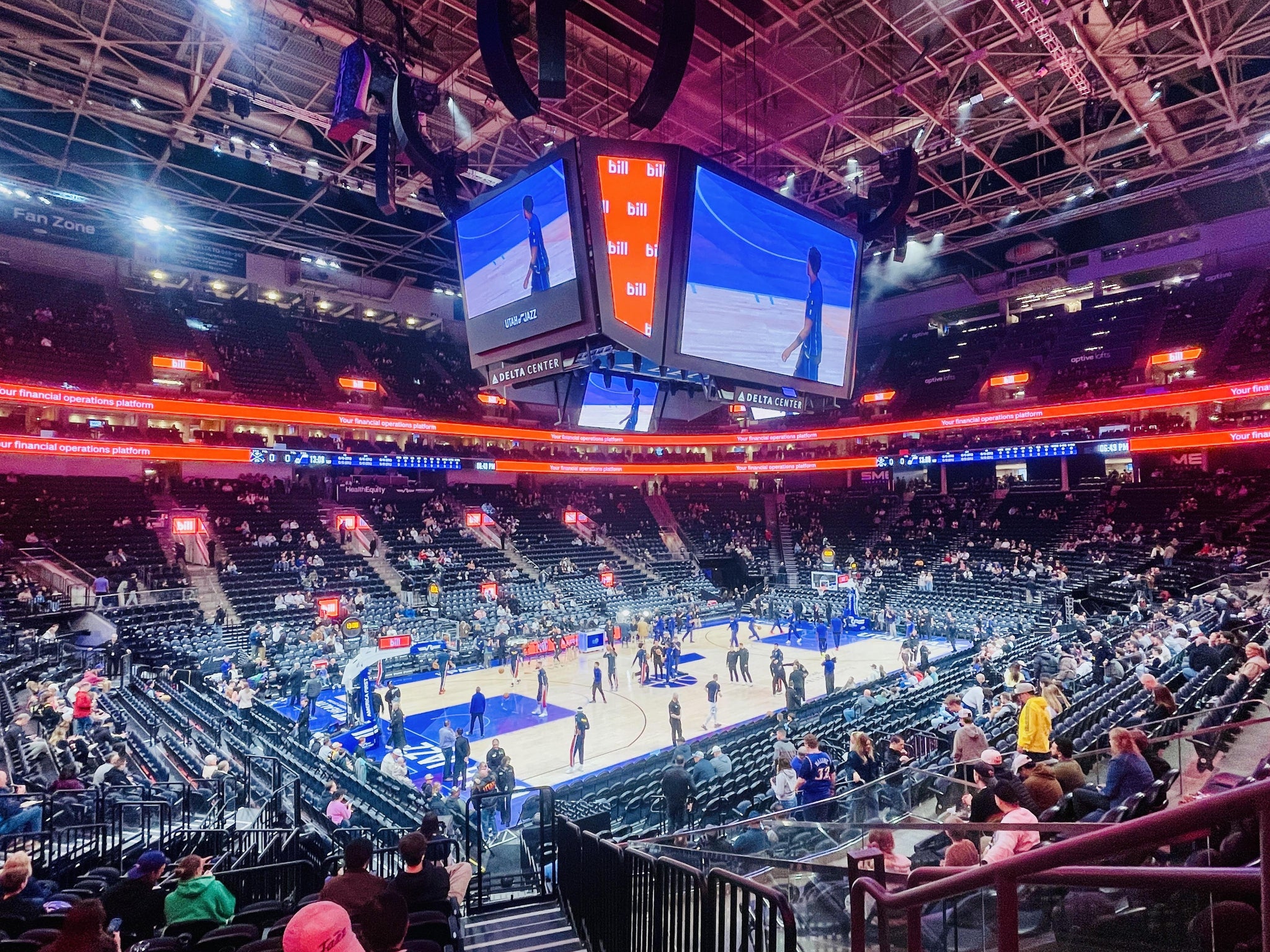 Real Fan View taken from Section 21 at Delta Center by Jesus G