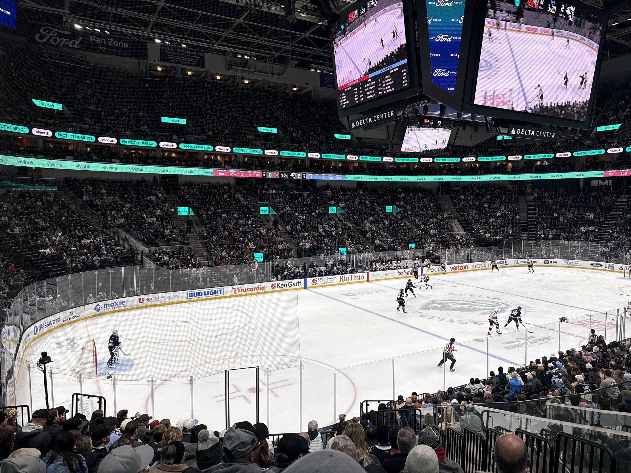 Real Fan View taken from Section 21 at Delta Center by Travis C