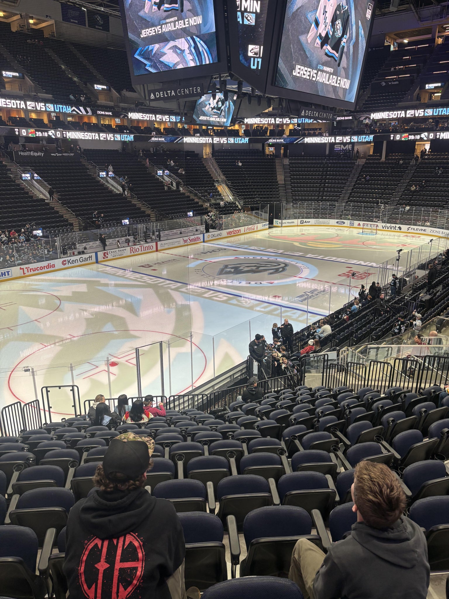 Real Fan View taken from Section 21 at Delta Center by Jeffrey L