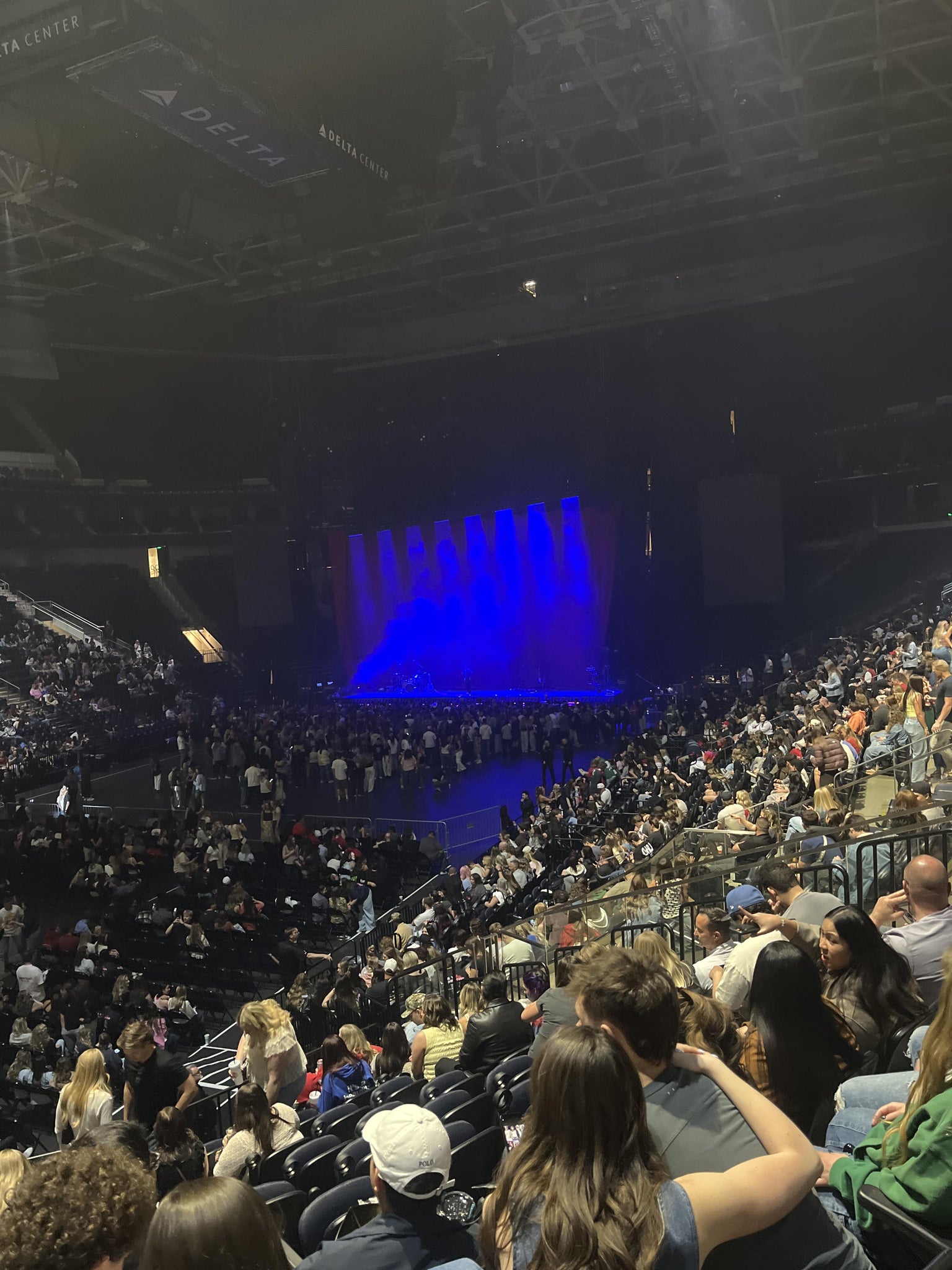 Real Fan View taken from Section 21 at Delta Center by Hope G