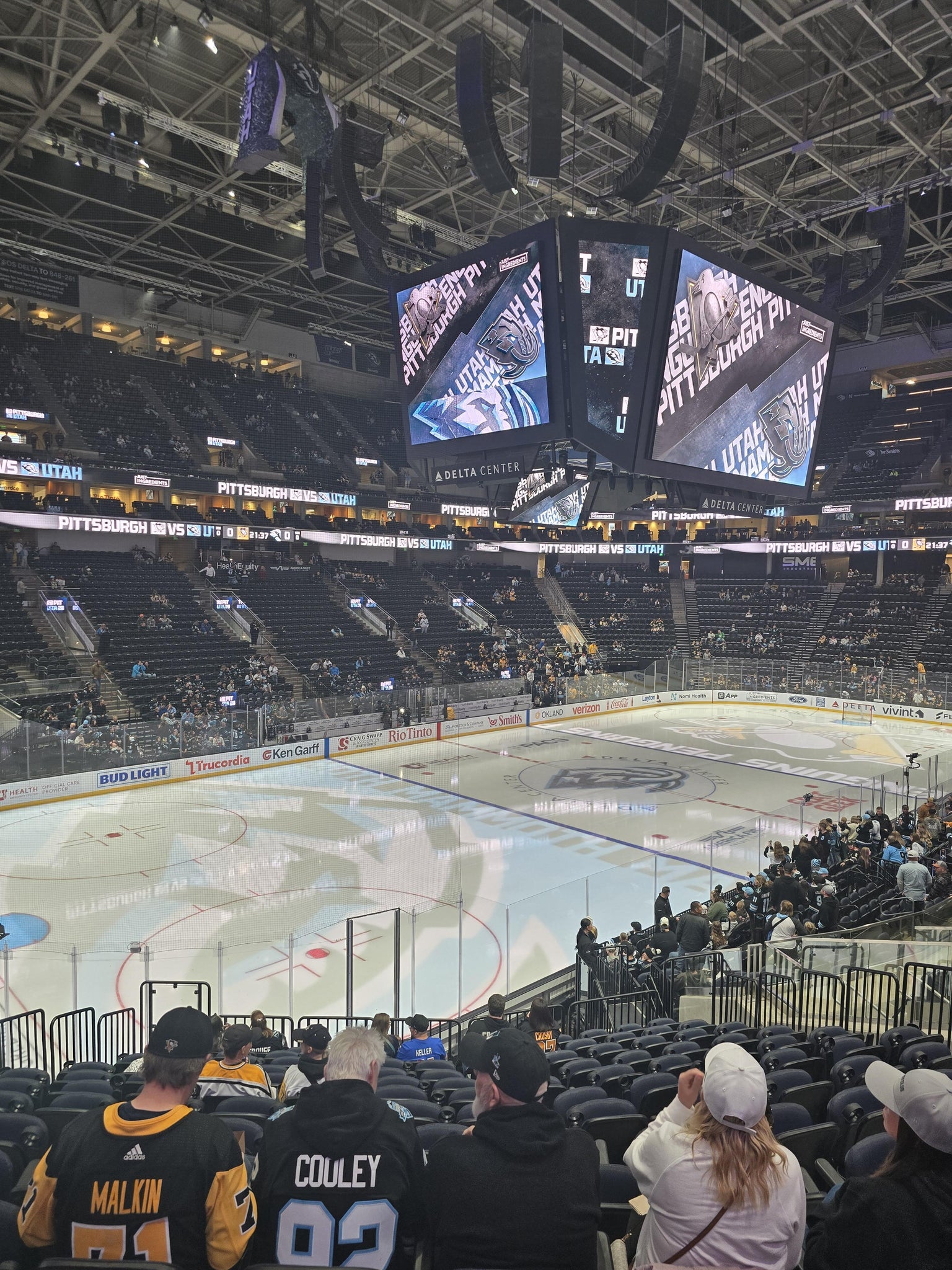 Real Fan View taken from Section 21 at Delta Center by Emily B