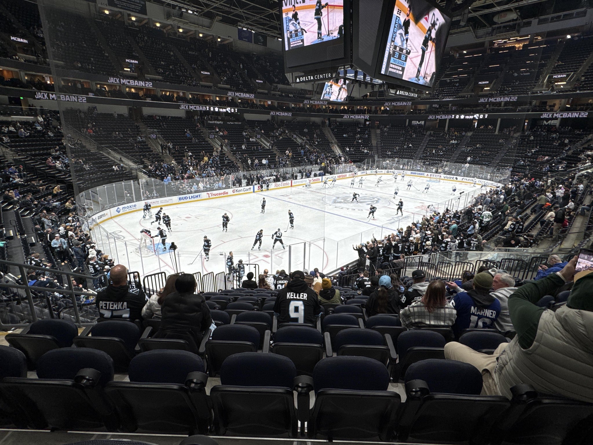 Real Fan View taken from Section 21 at Delta Center by Suzanne P