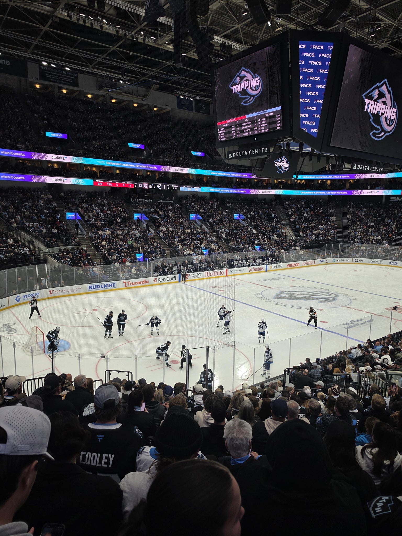 Real Fan View taken from Section 21 at Delta Center by Emily B