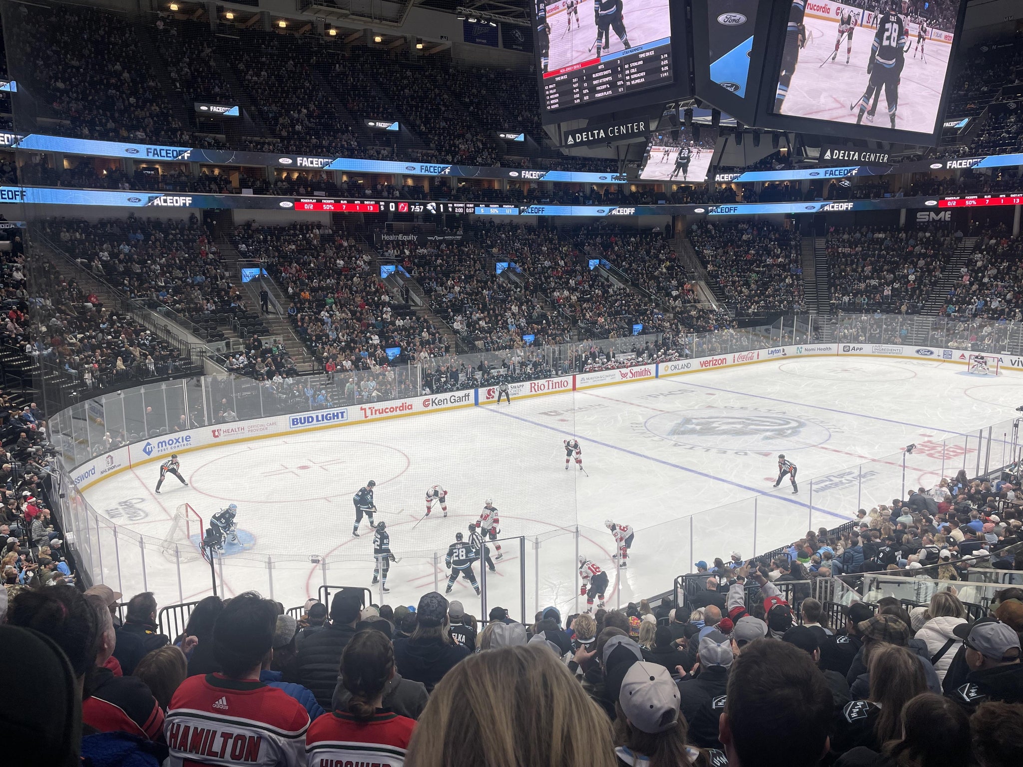 Real Fan View taken from Section 21 at Delta Center by Tom V