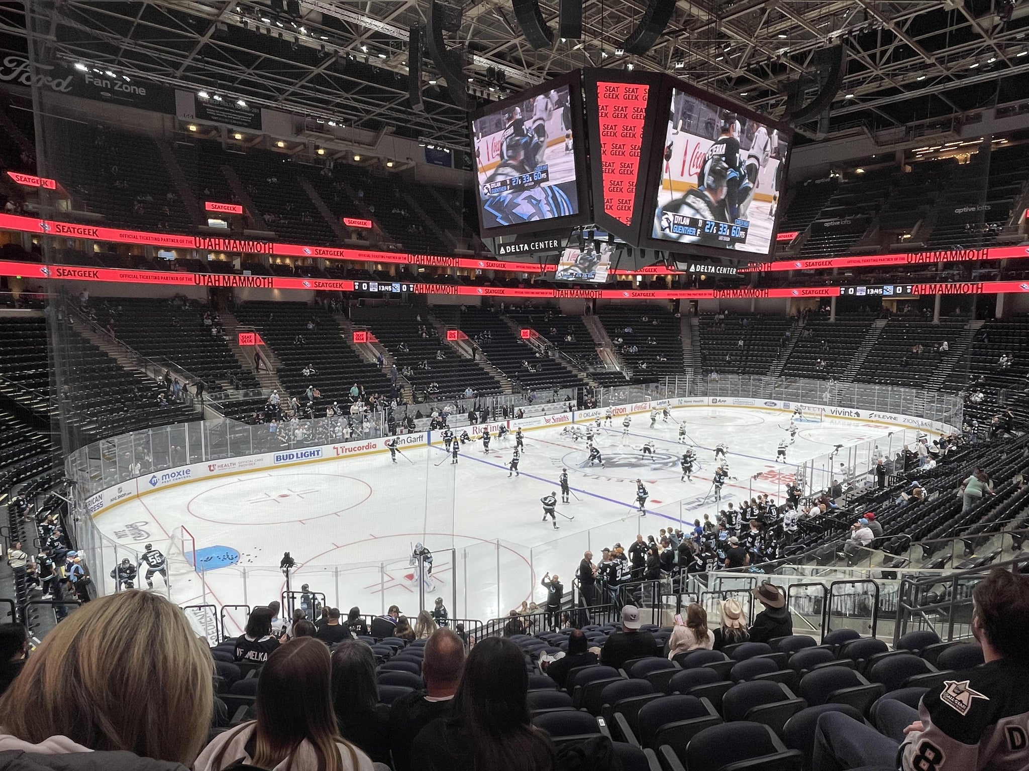 Real Fan View taken from Section 21 at Delta Center by Tom V