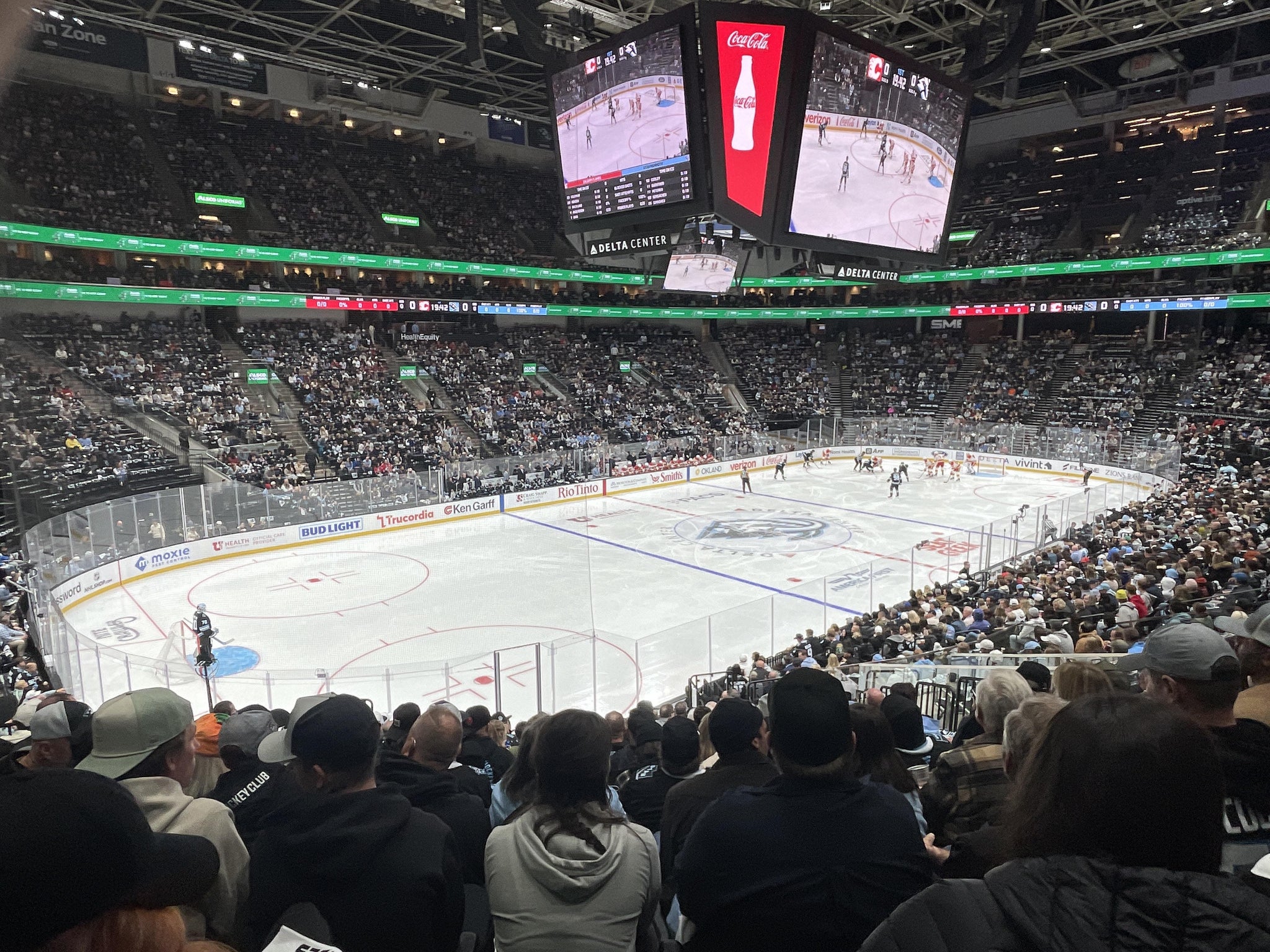Real Fan View taken from Section 21 at Delta Center by Tom V