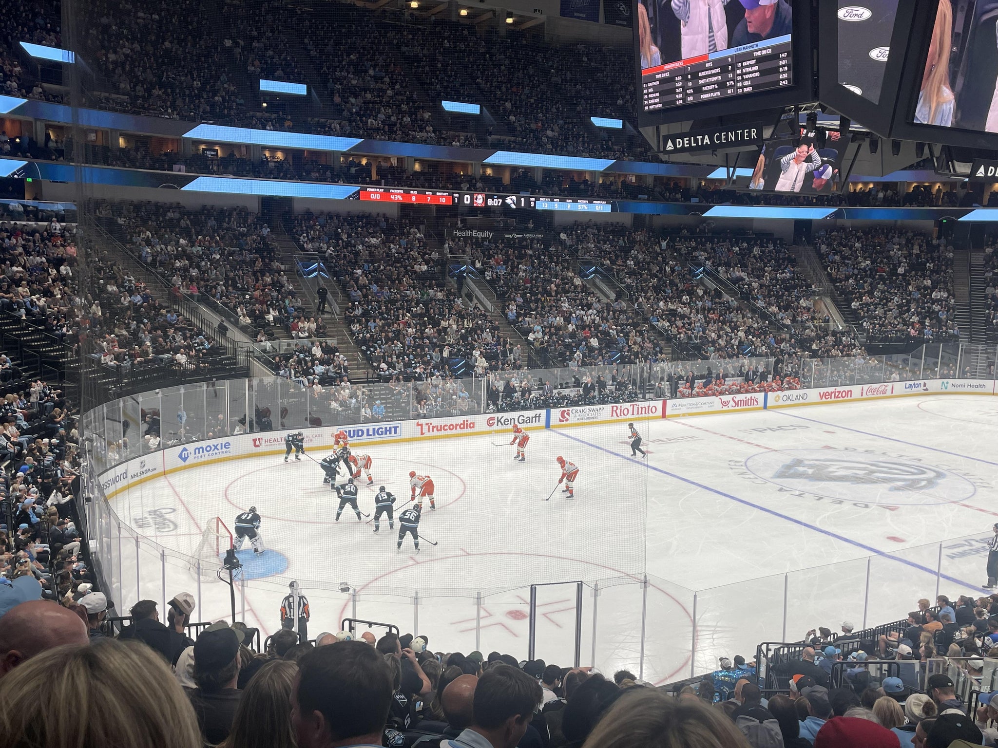 Real Fan View taken from Section 21 at Delta Center by Tom V