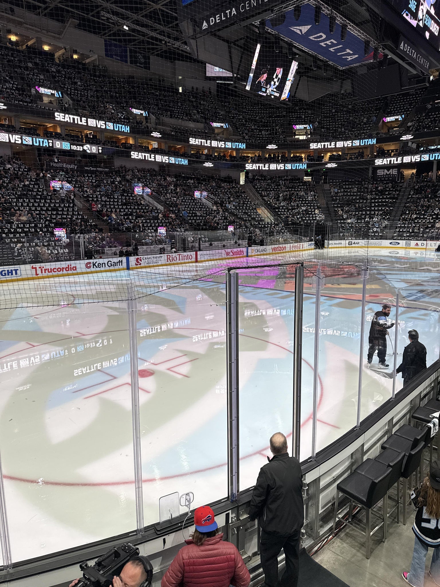 Real Fan View taken from Section 21 at Delta Center by Tracey W